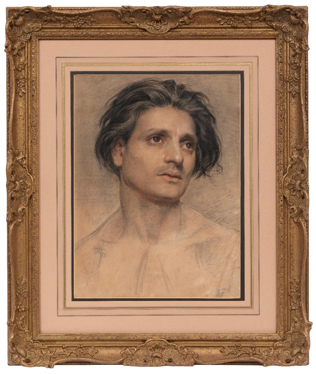 Continental School, 19th c., Portrait of a Man, pastel on paper