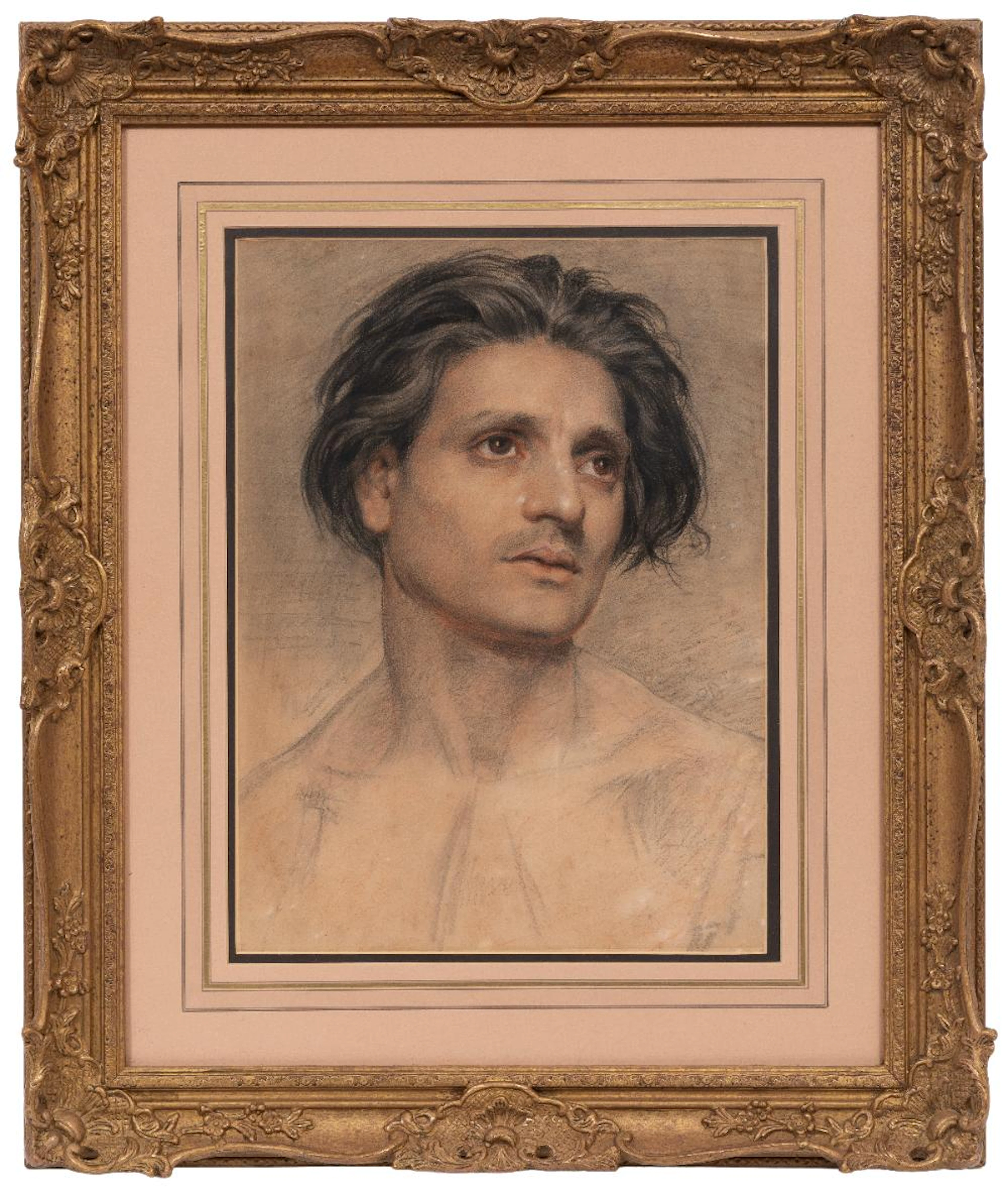 Continental School, 19th c., Portrait of a Man, pastel on paper