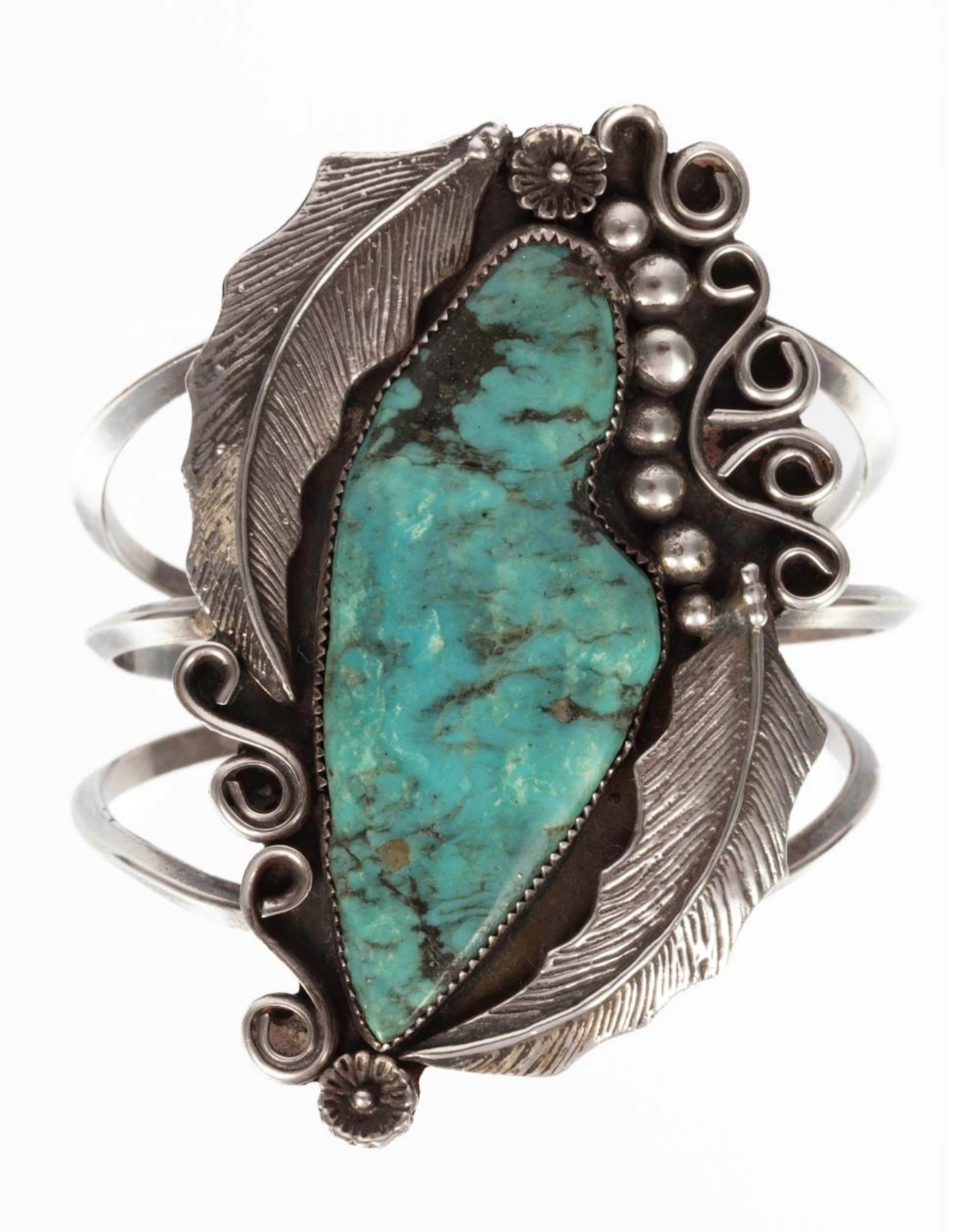 Sterling Silver and Turquoise Cuff Bracelet