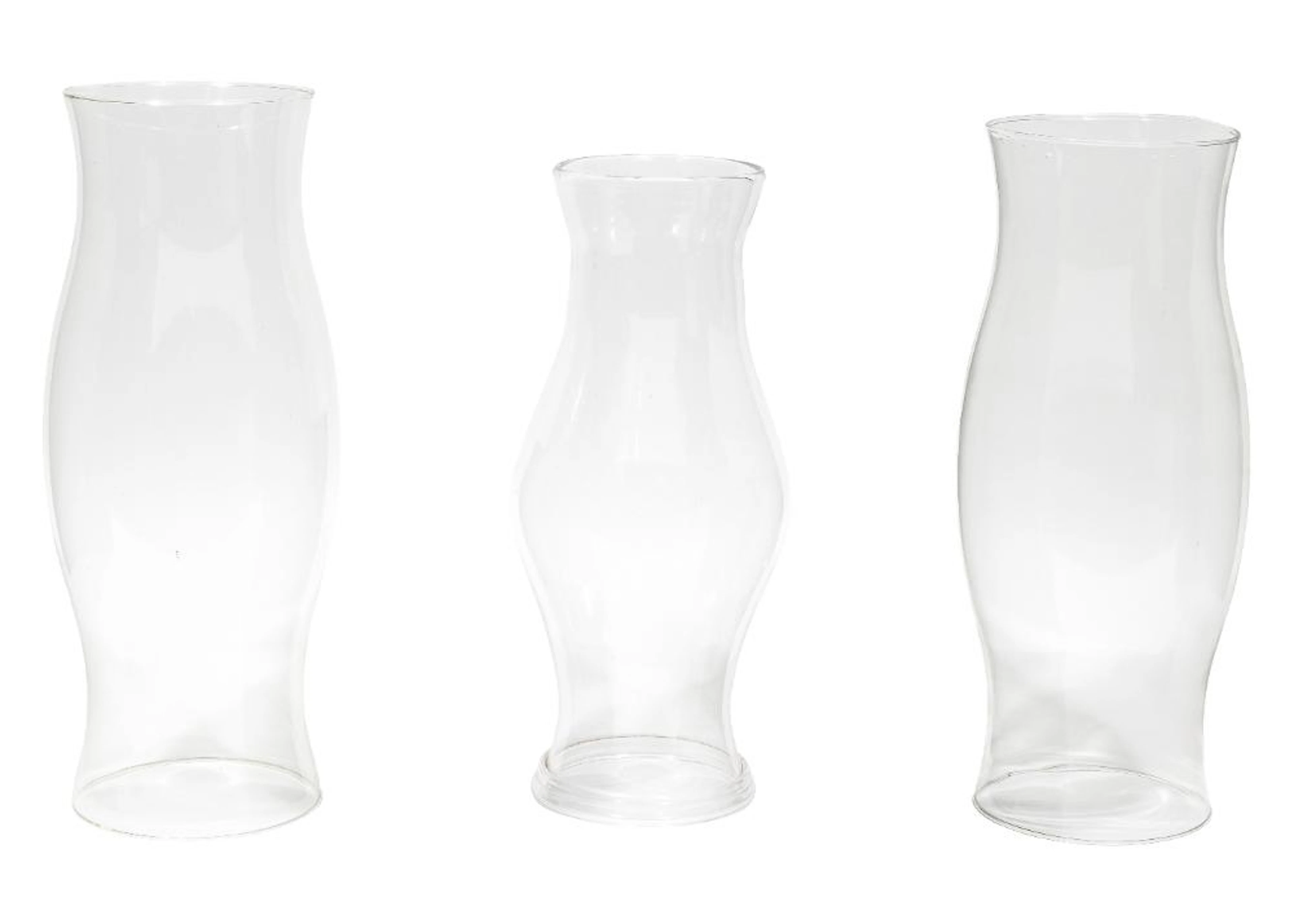 Three Glass Hurricane Shades