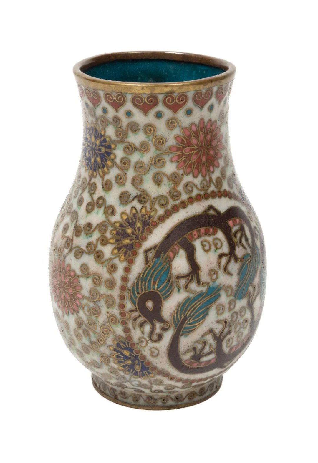 Chinese Cloisonné Enamel Vase