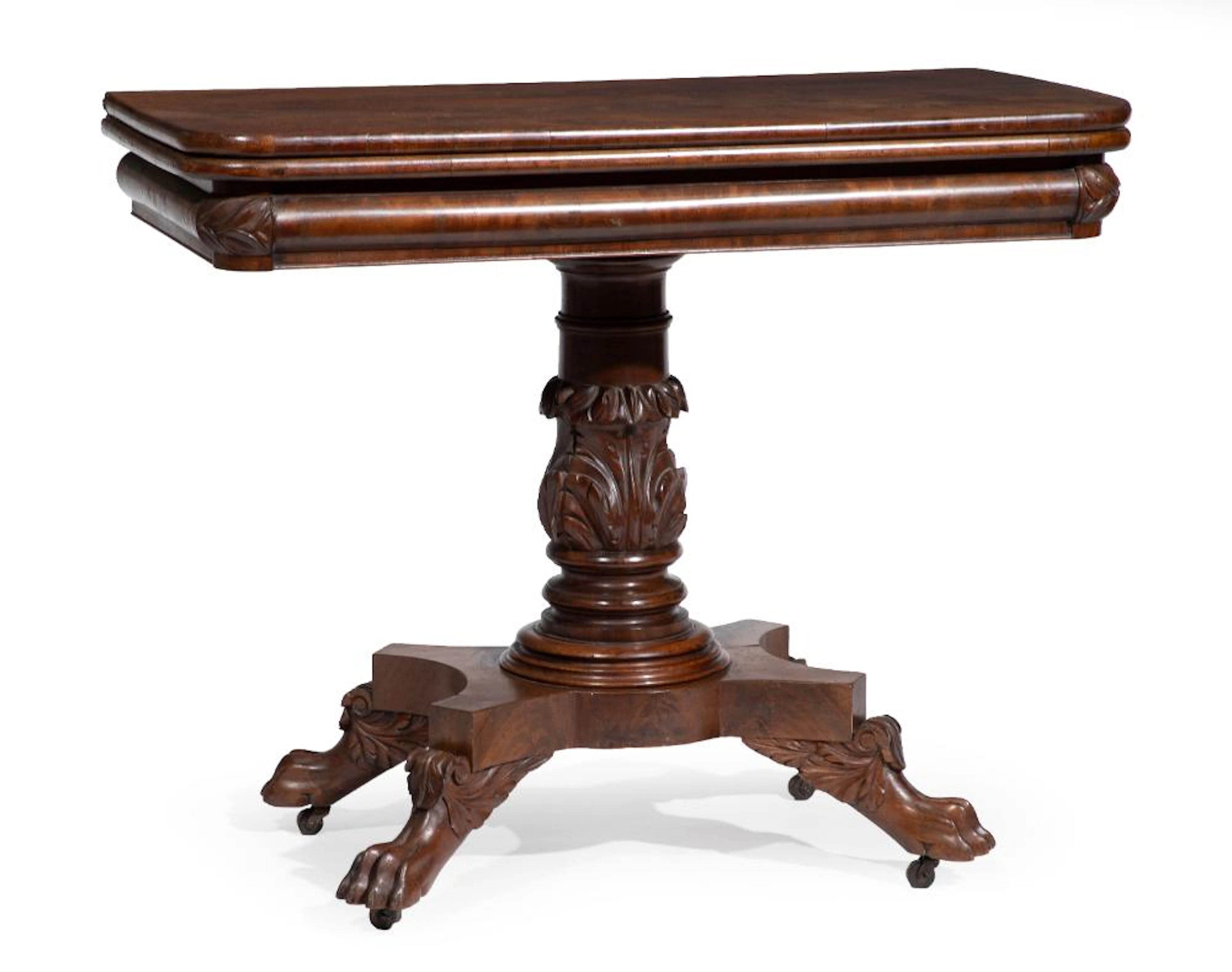 American Classical Mahogany Games Table