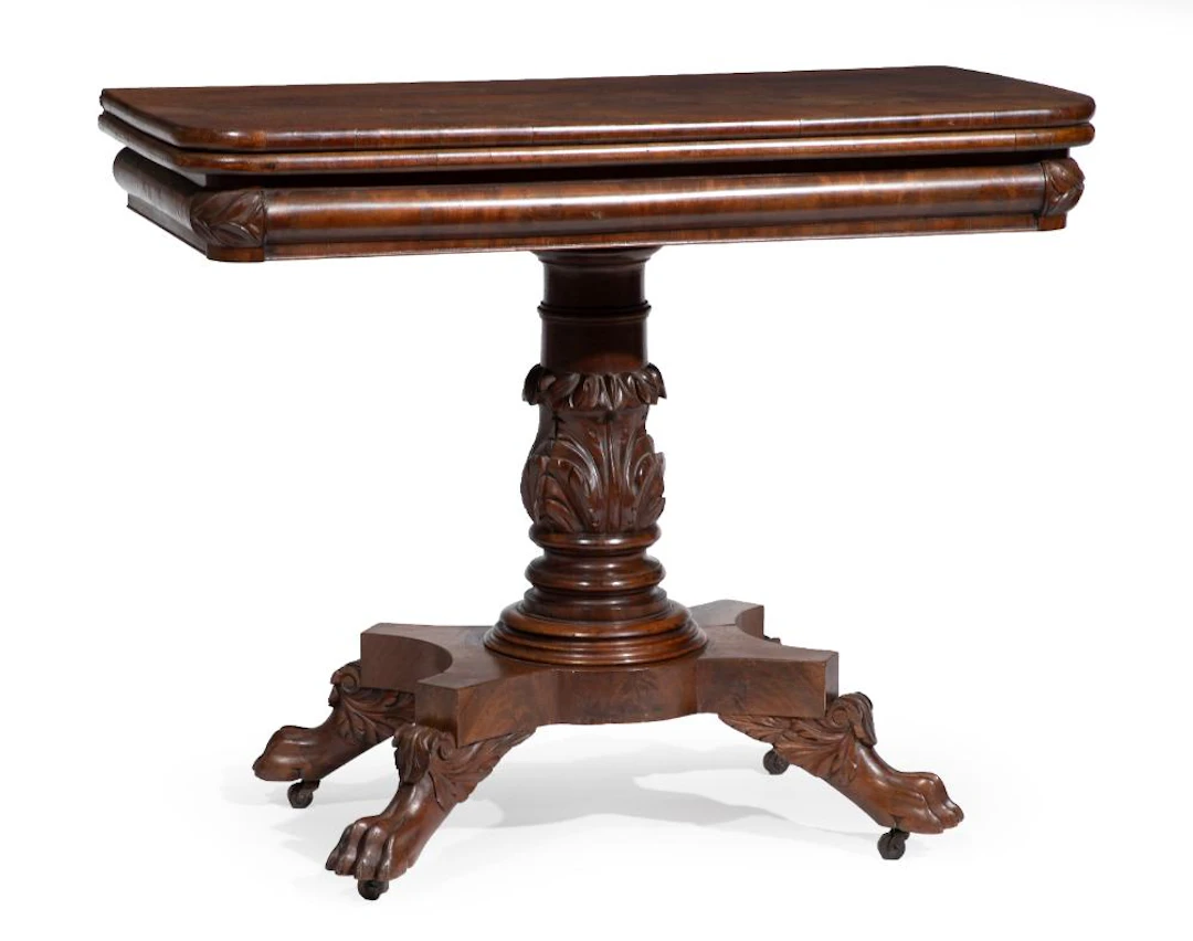 American Classical Mahogany Games Table