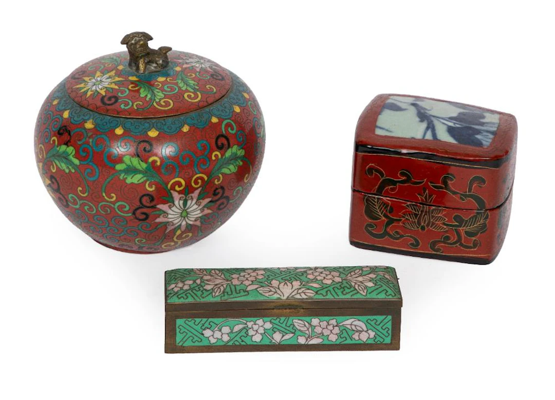 Three Chinese Covered Vessels