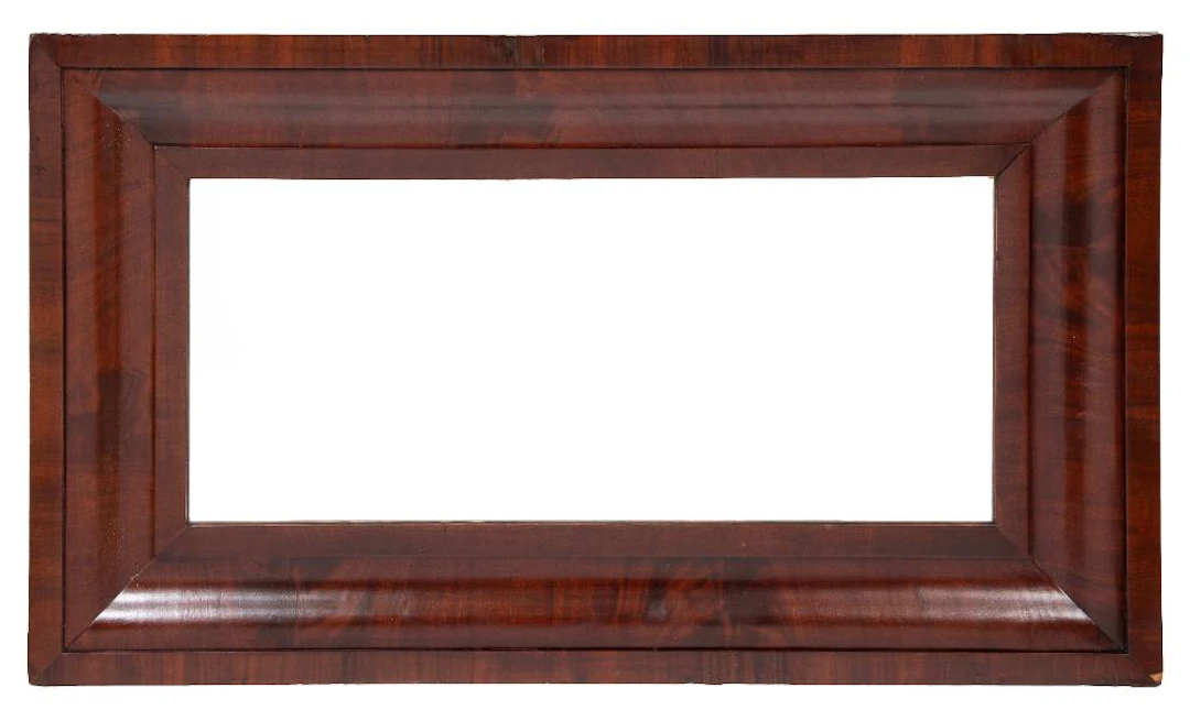 American Classical Figured Mahogany Mirror
