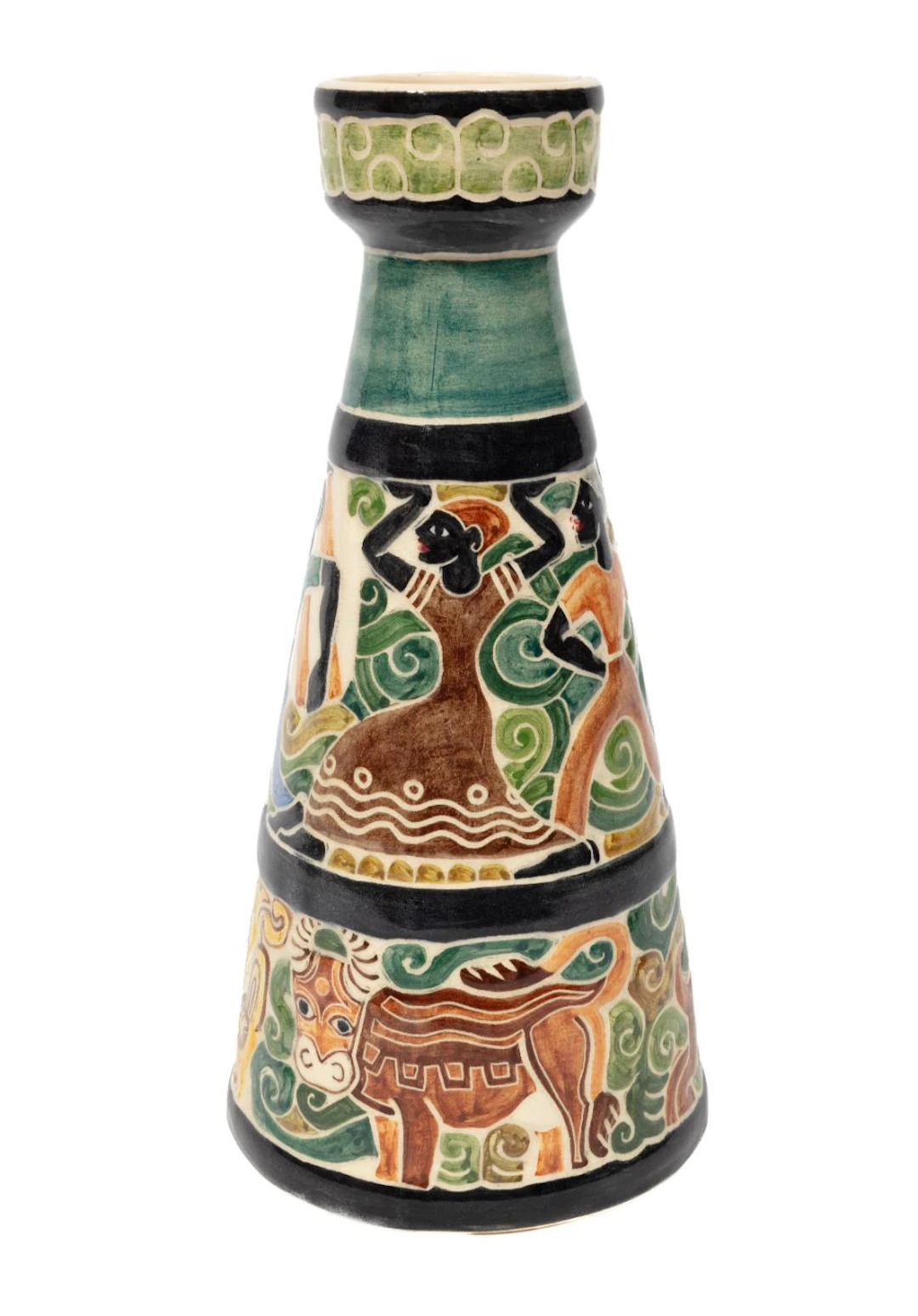 Shearwater Art Pottery Wine Bottle