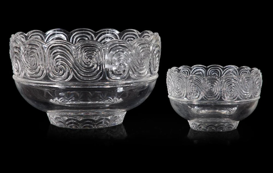 Two Tiffany and Company Glass Bowls