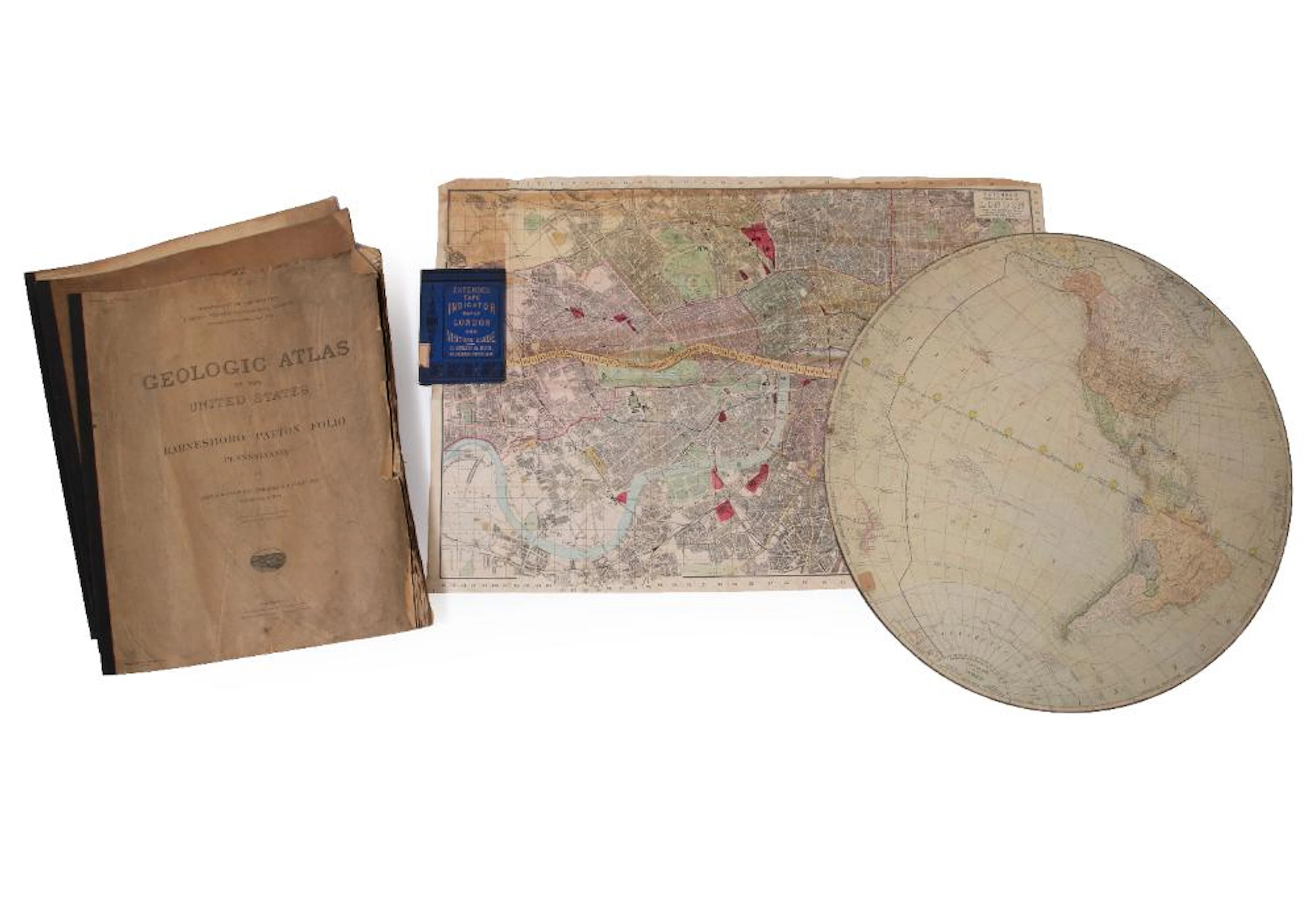 Group of 57 Antique and Vintage Maps