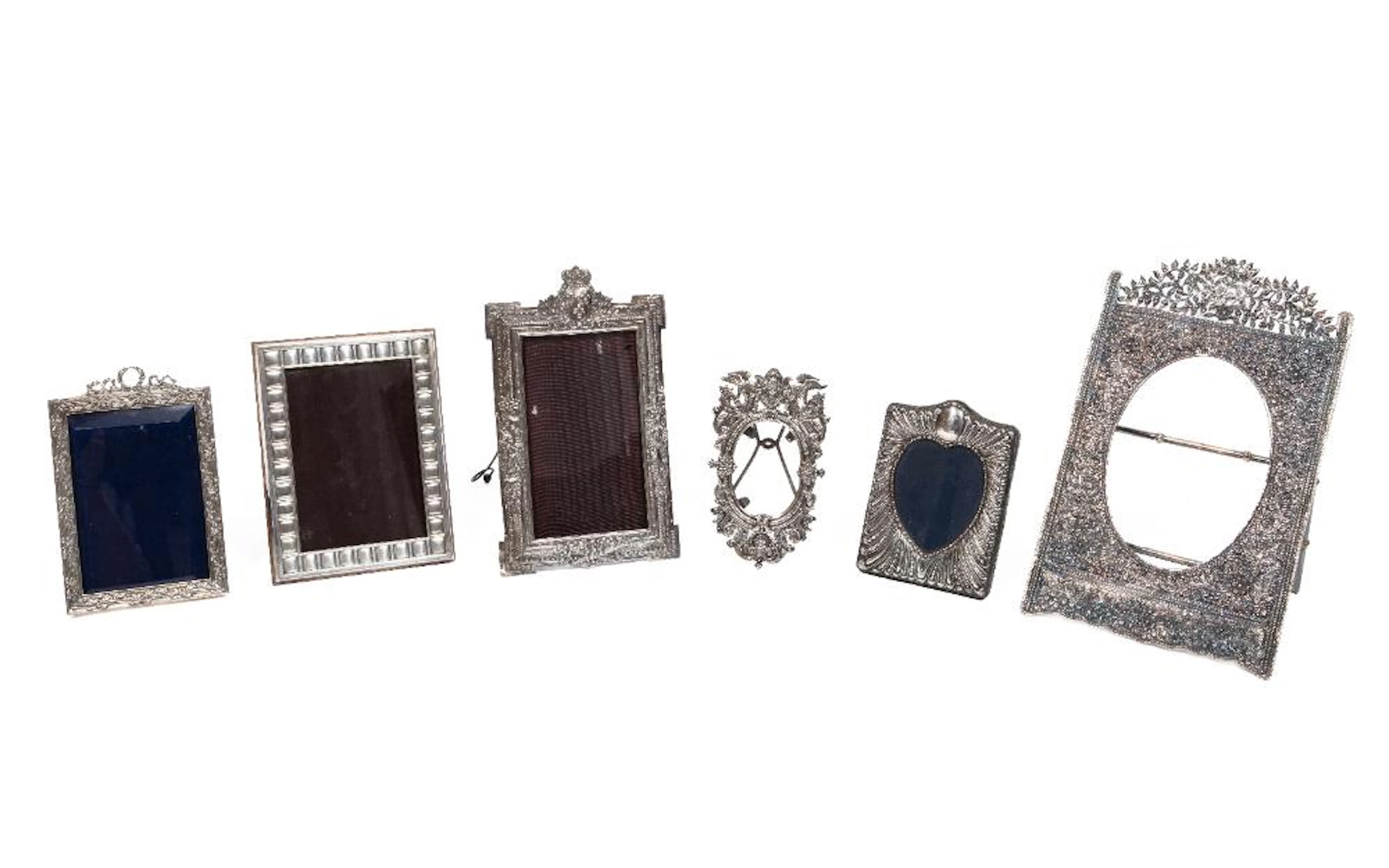Group of Continental Silver Picture Frames