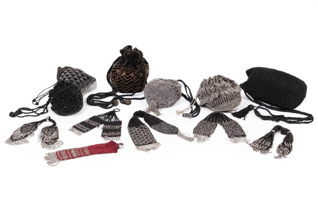 Group of Six Beaded and Crocheted Evening Bags