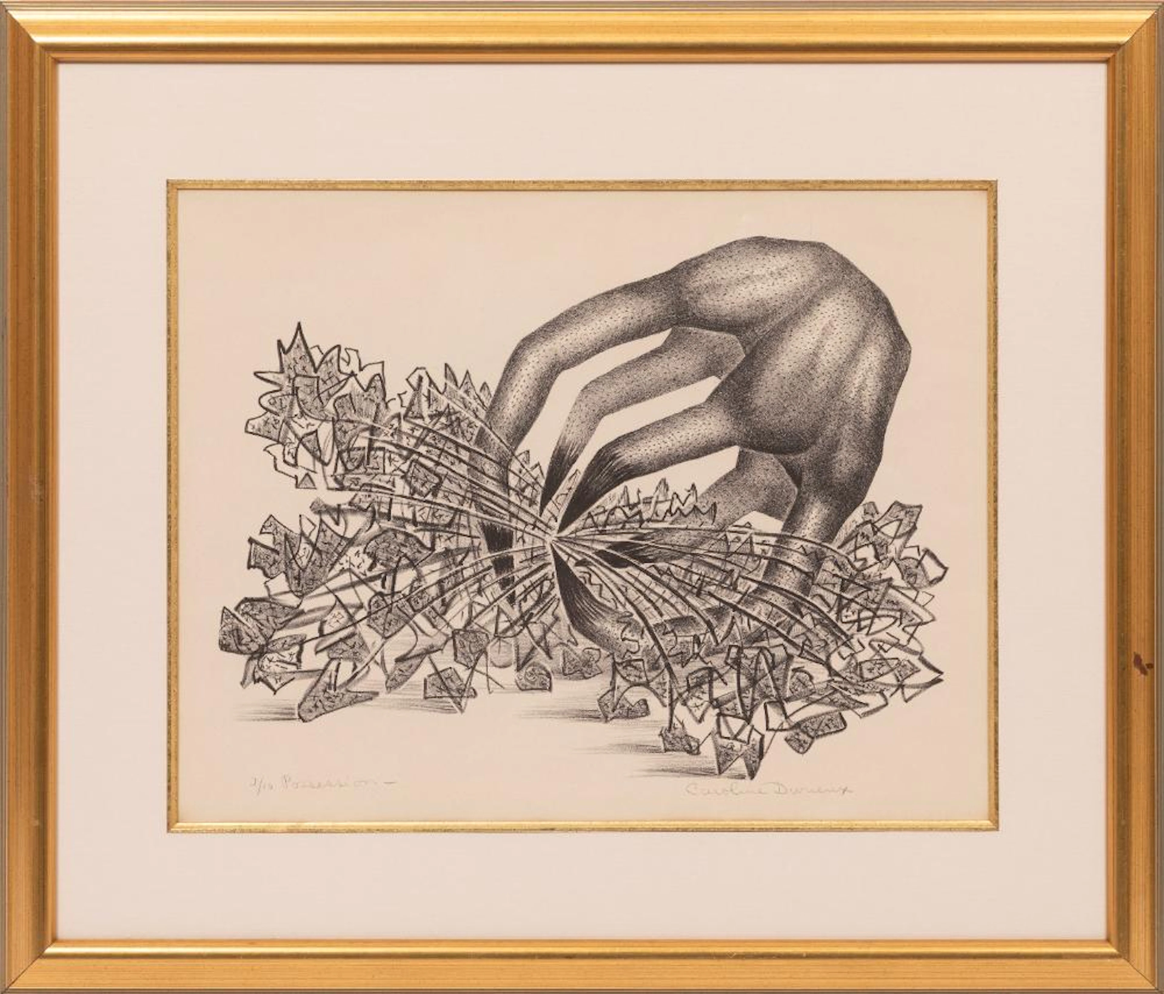 Caroline Wogan Durieux, Possession, 1962, lithograph