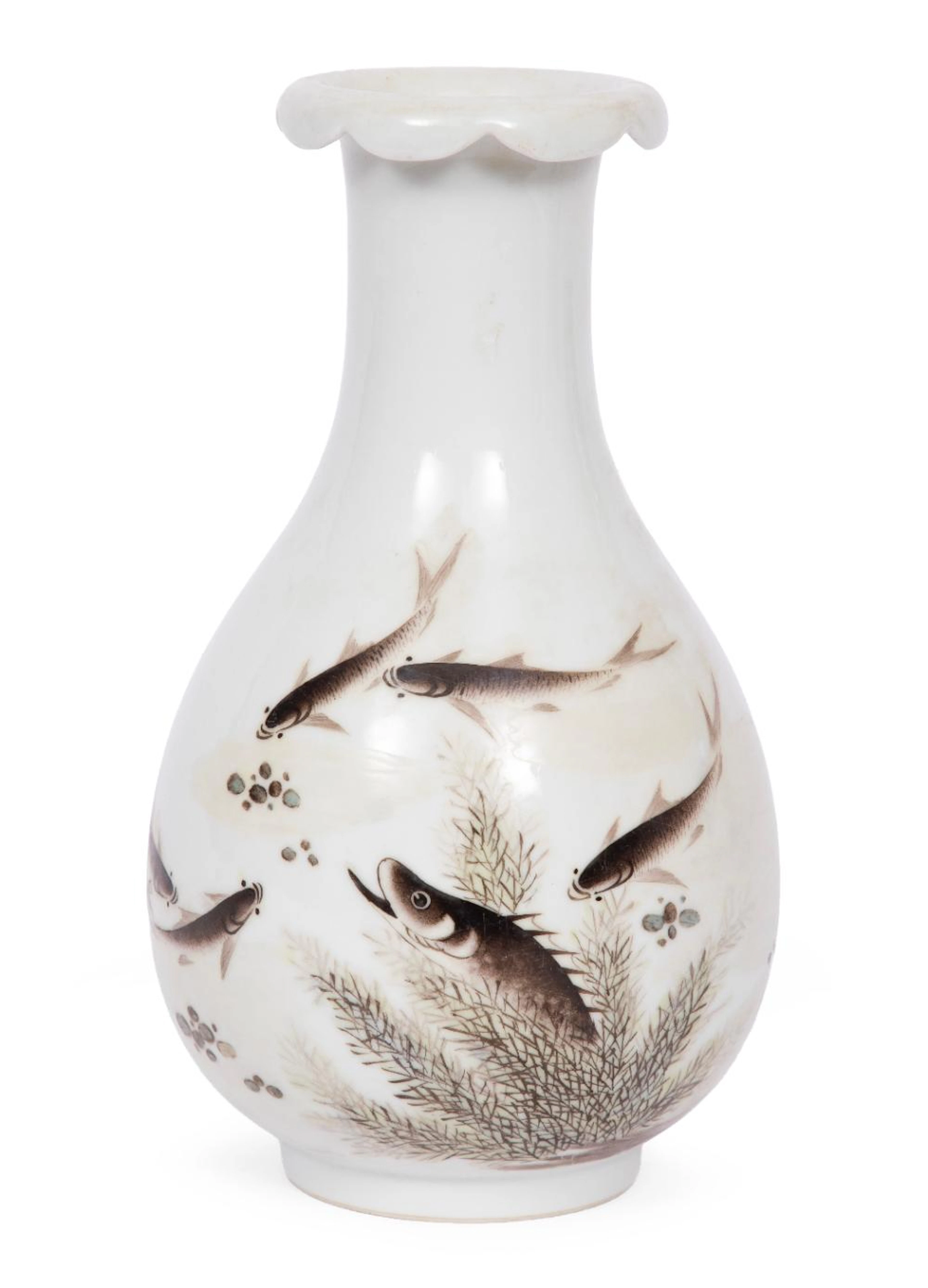 Chinese Polychrome Decorated Porcelain Vase