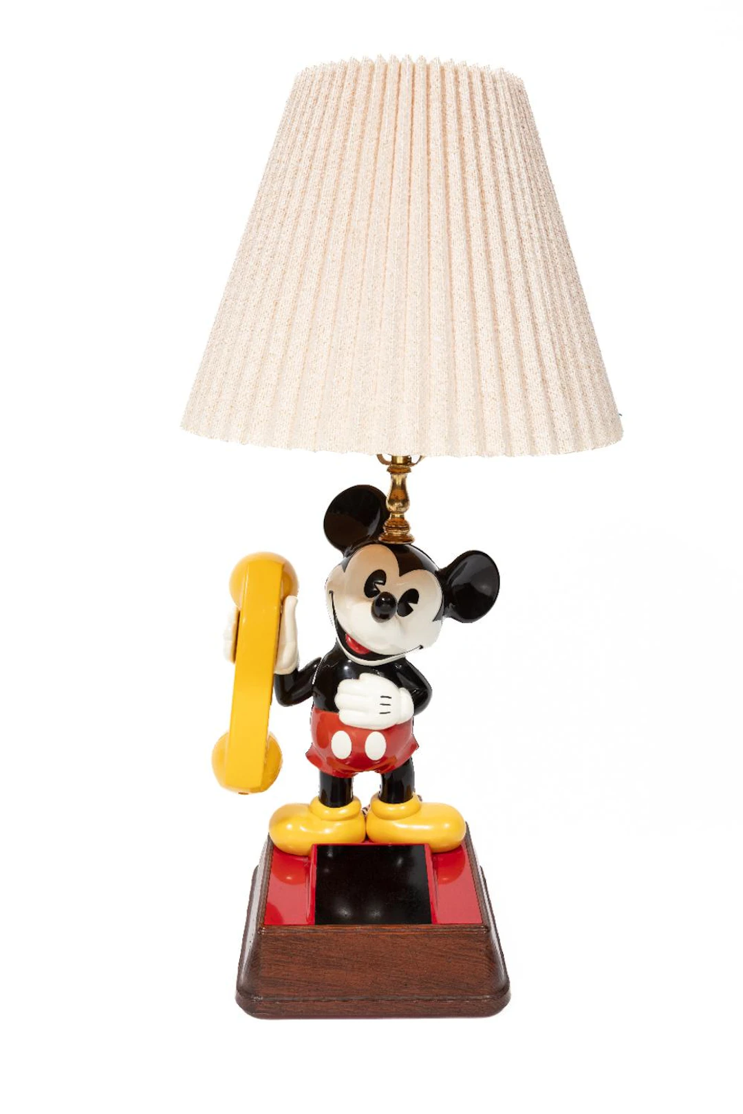 Vintage Mickey Mouse Phone Mounted as a Lamp