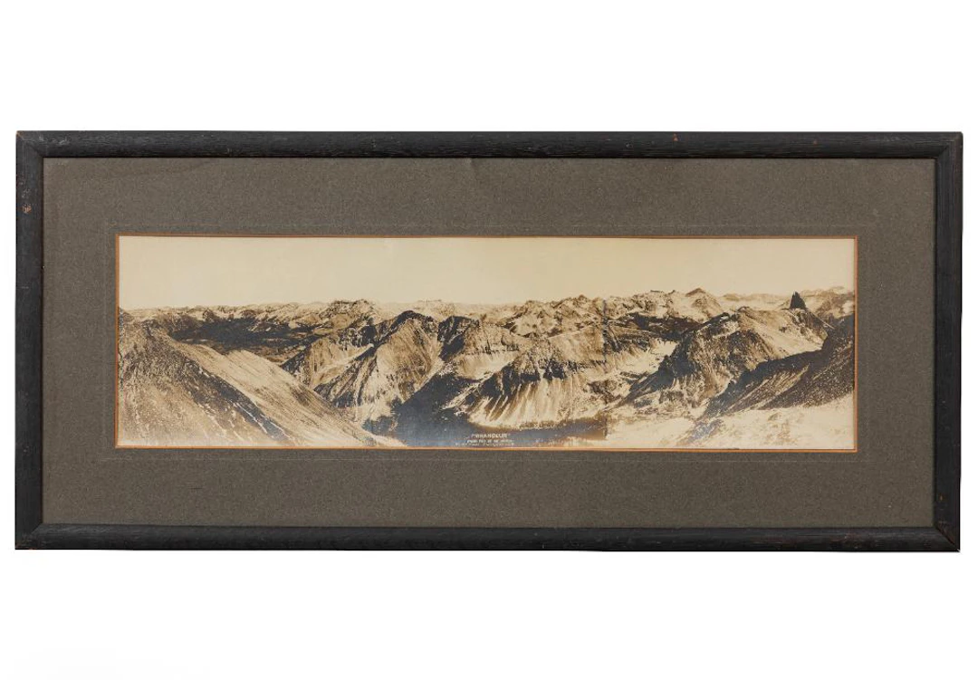 Antique Panoramic Photograph of Mt. Wilson, California