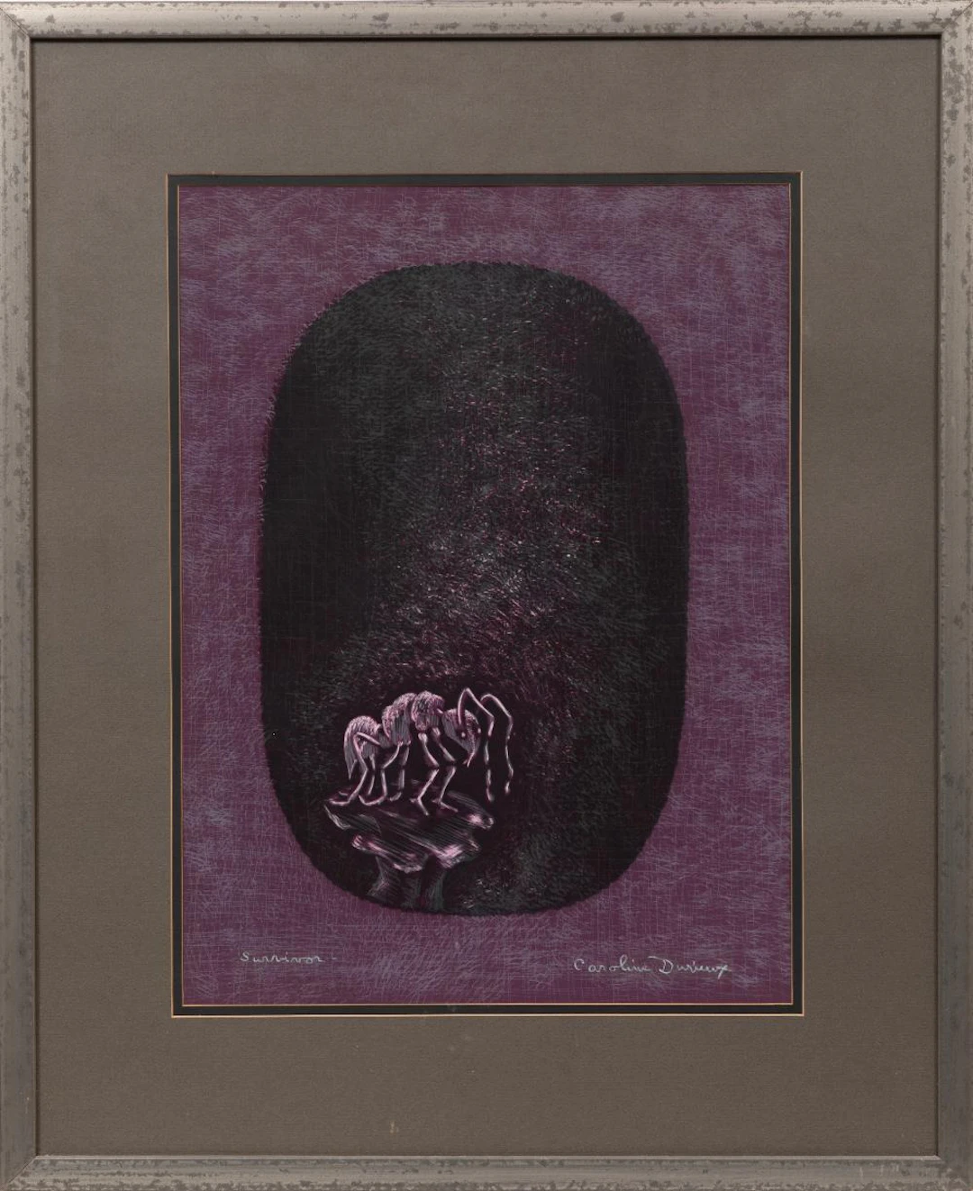 Caroline Wogan Durieux, Survivor, c. 1965-1970, color cliche-verre