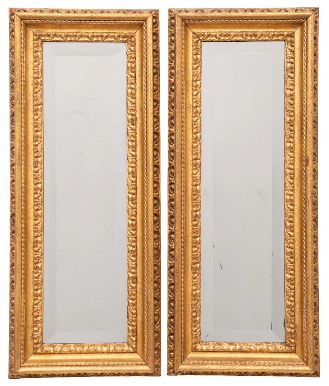 Pair of Diminutive Giltwood Mirrors