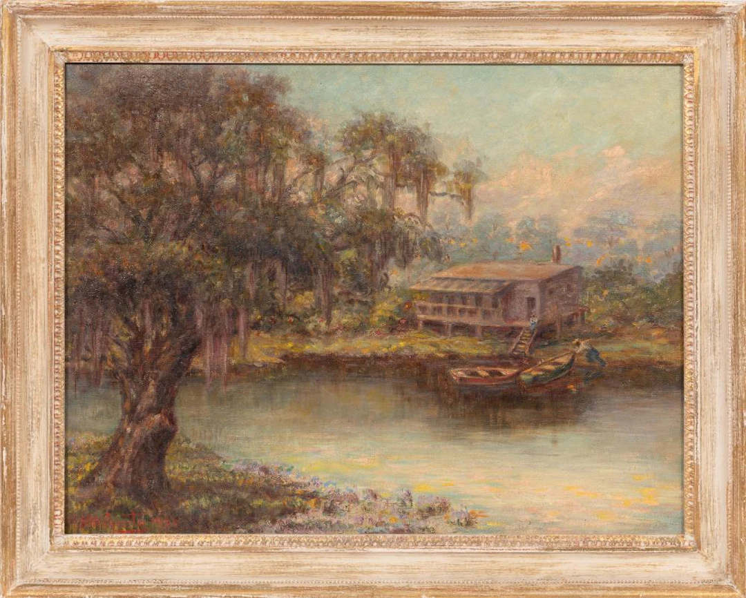 Nathalie Comte, Old Sawmill Shack, oil on canvas