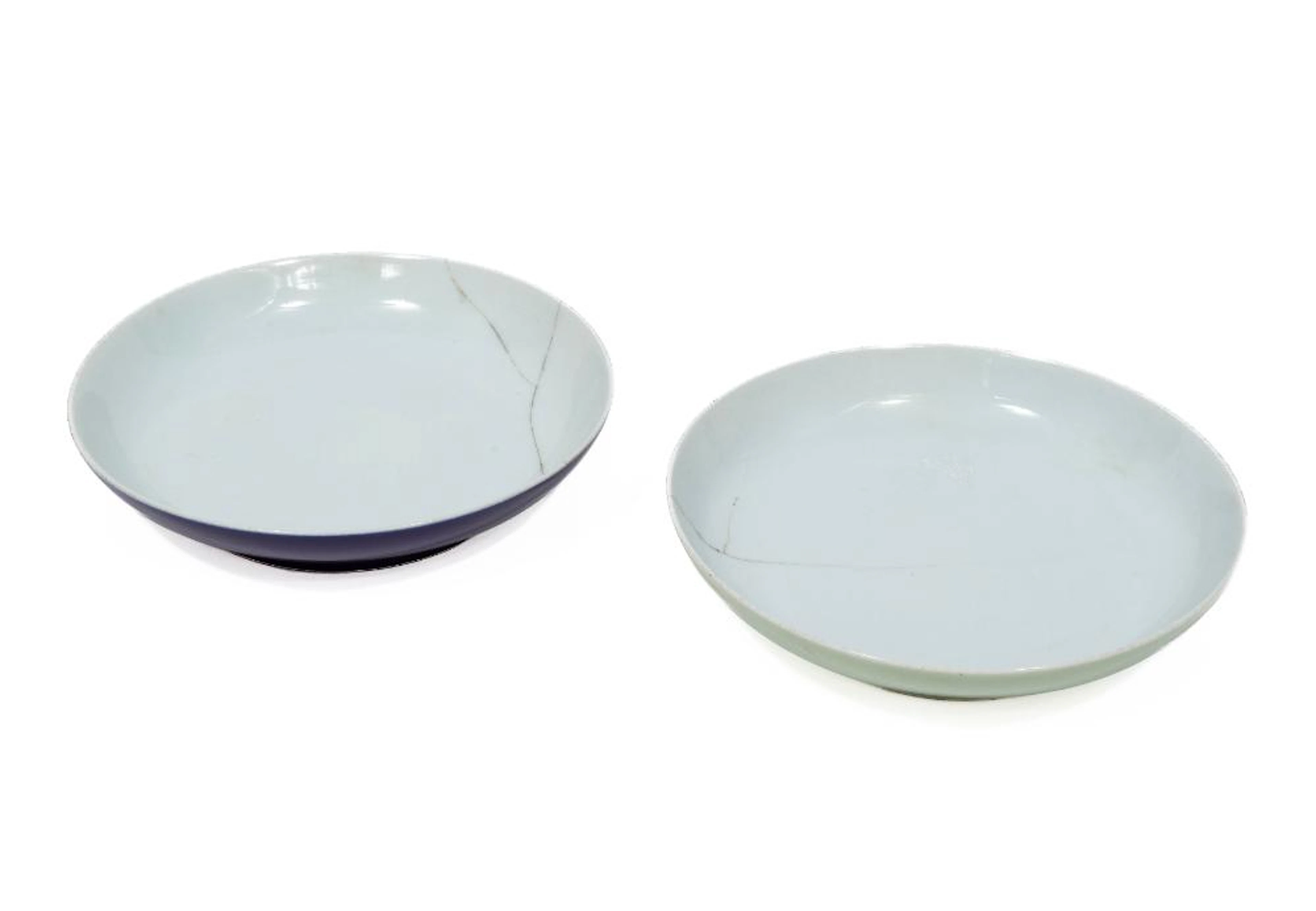 Two Chinese Monochrome Porcelain Dishes