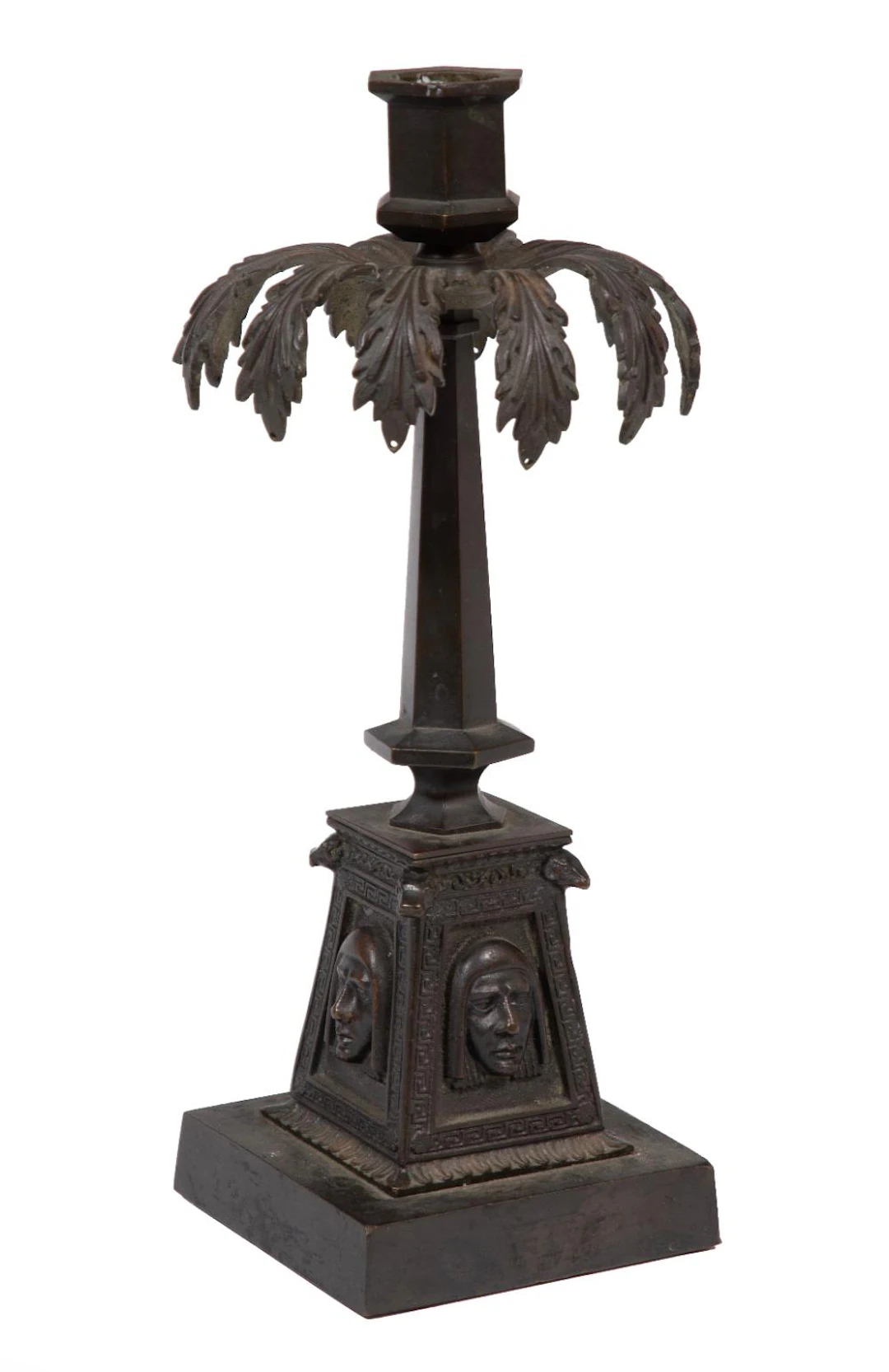 Grand Tour Bronze Candlestick
