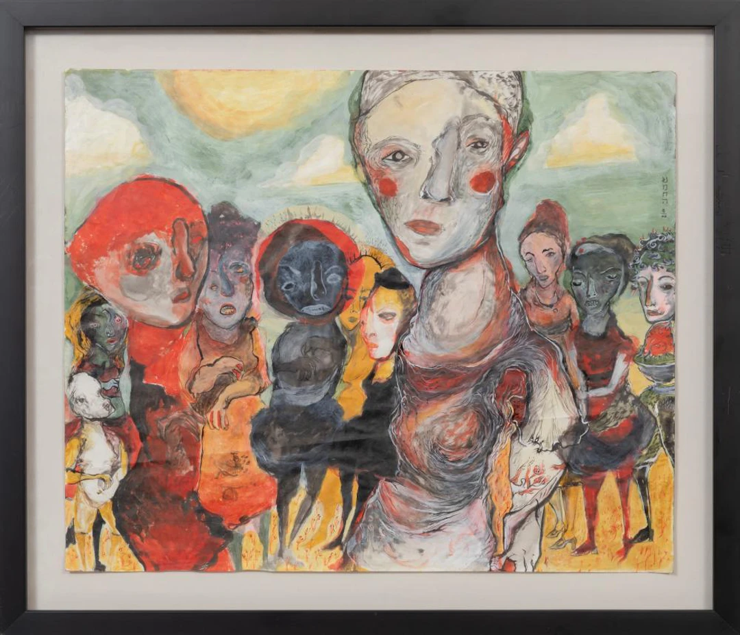 Myrtle von Damitz, Beatrice, 2000, mixed media on paper