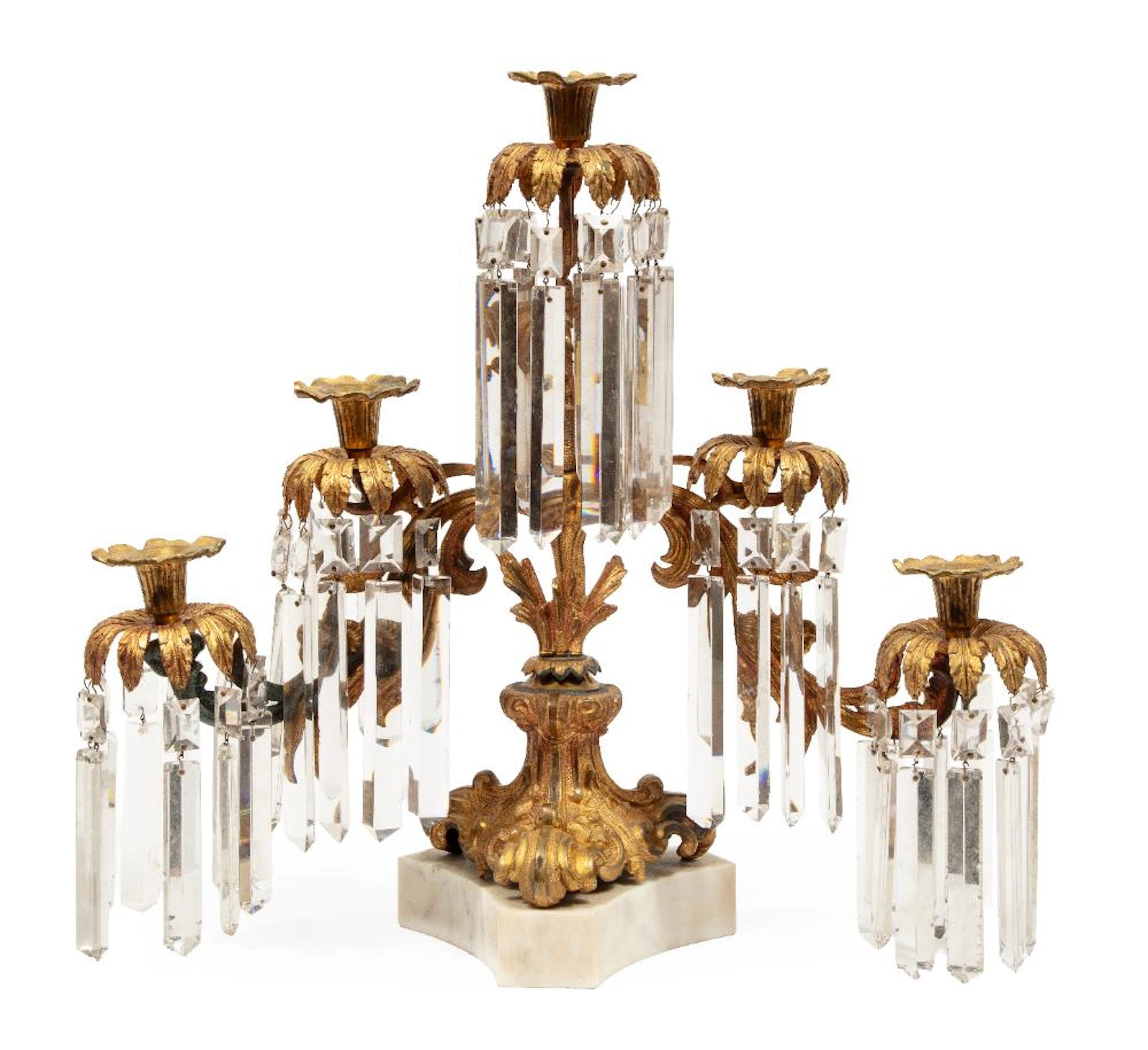 Antique Bronze Five-Light Girandole