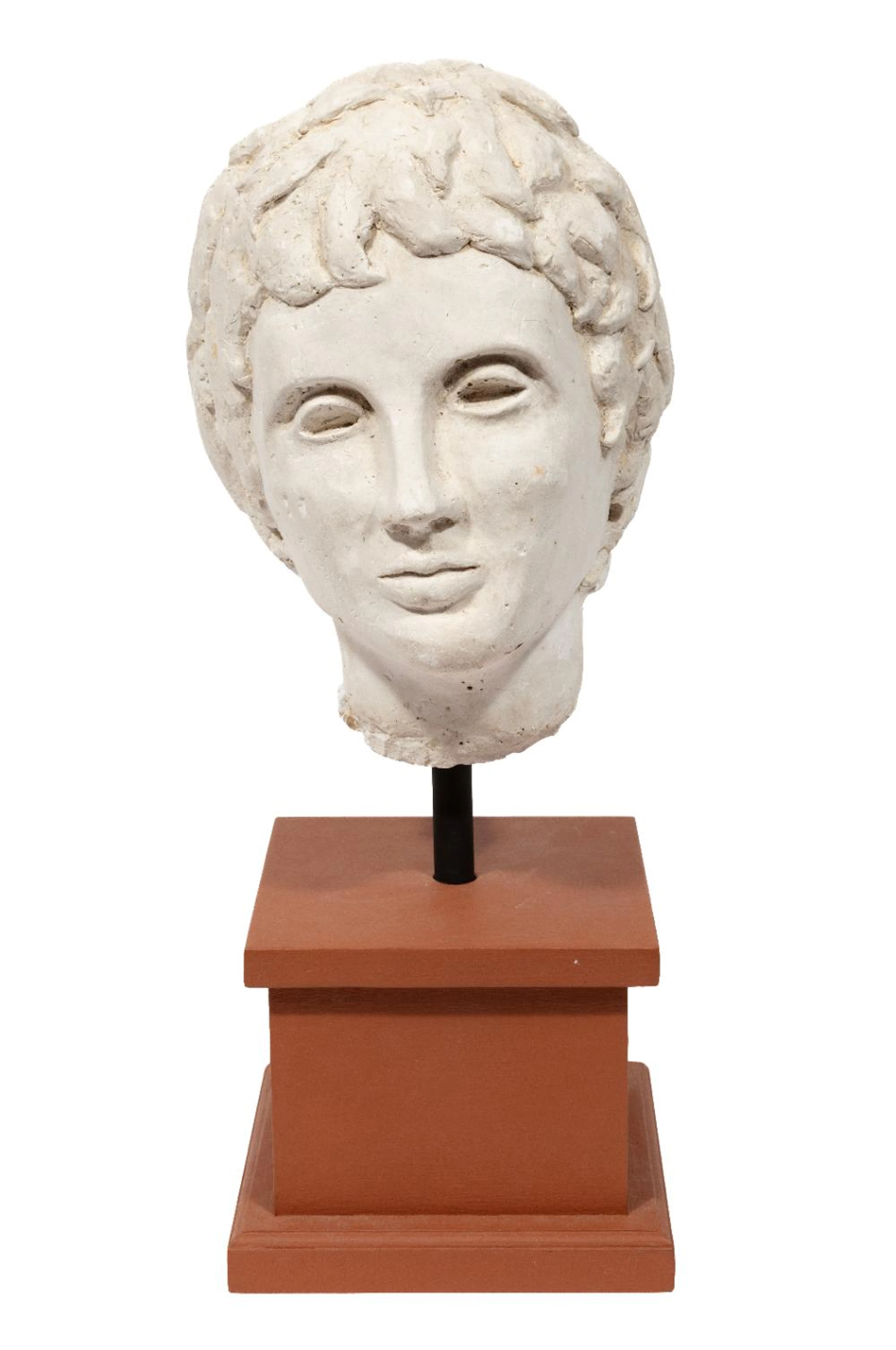 American School, 20th c., Bust, plaster