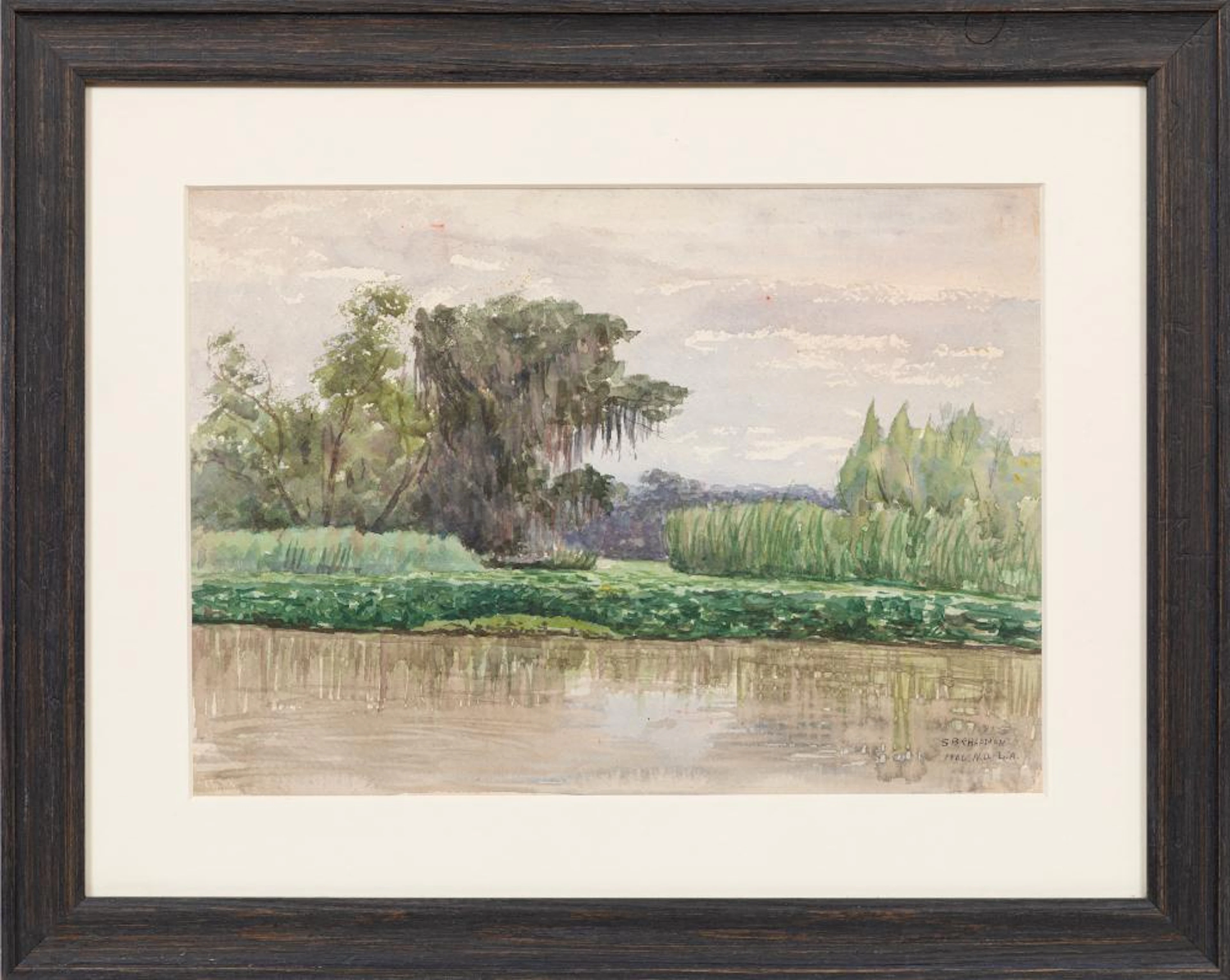 Samuel Chapman, The Bayou, 1906, watercolor on heavy paper