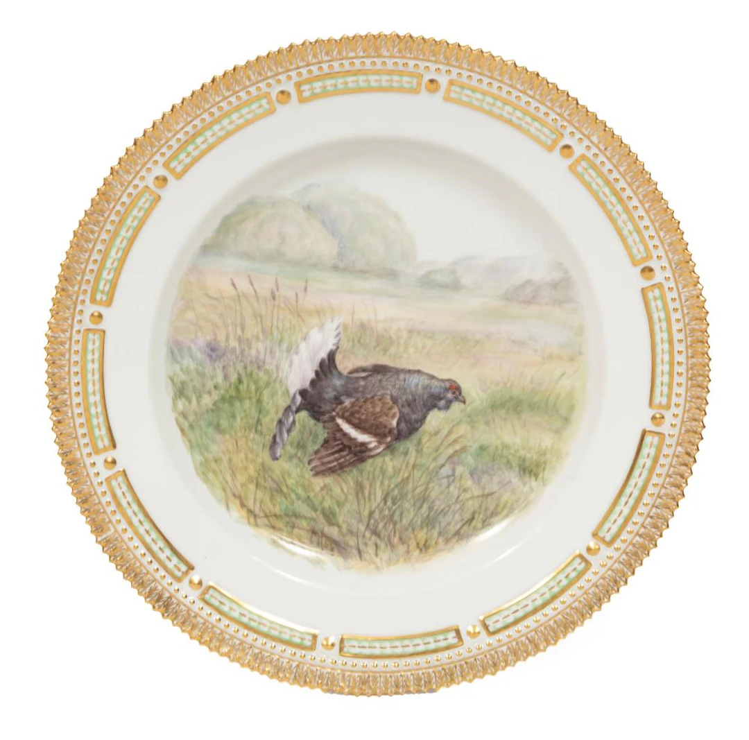Royal Copenhagen “Fauna Danica” "Black Grouse" Dinner Plate