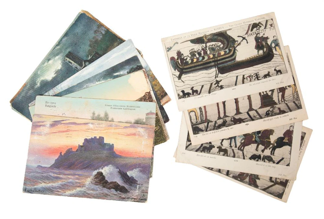 Large Group of Vintage Stereographs & Postcards, (314 pcs.)
