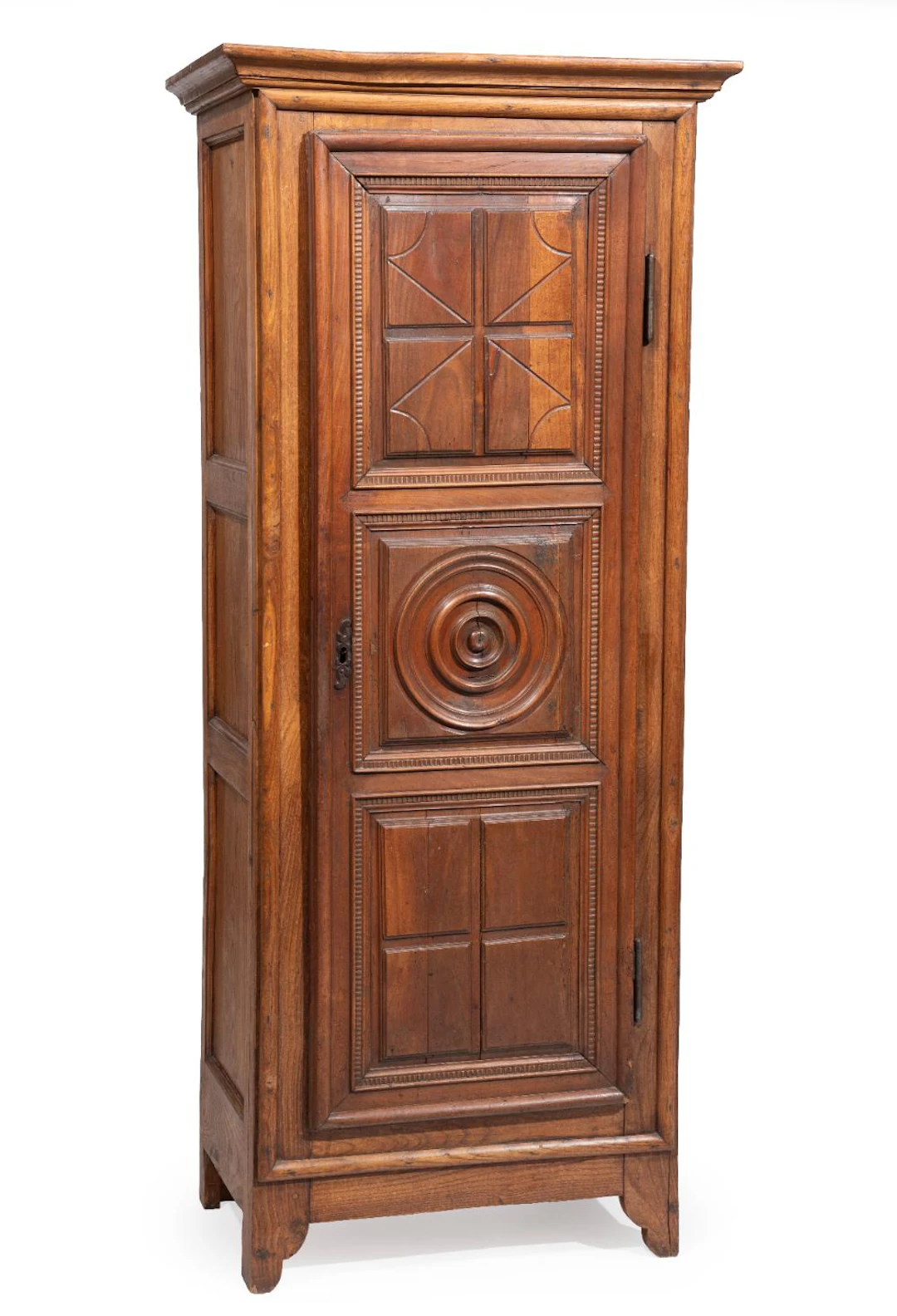French Provincial Carved Walnut Bonnetière