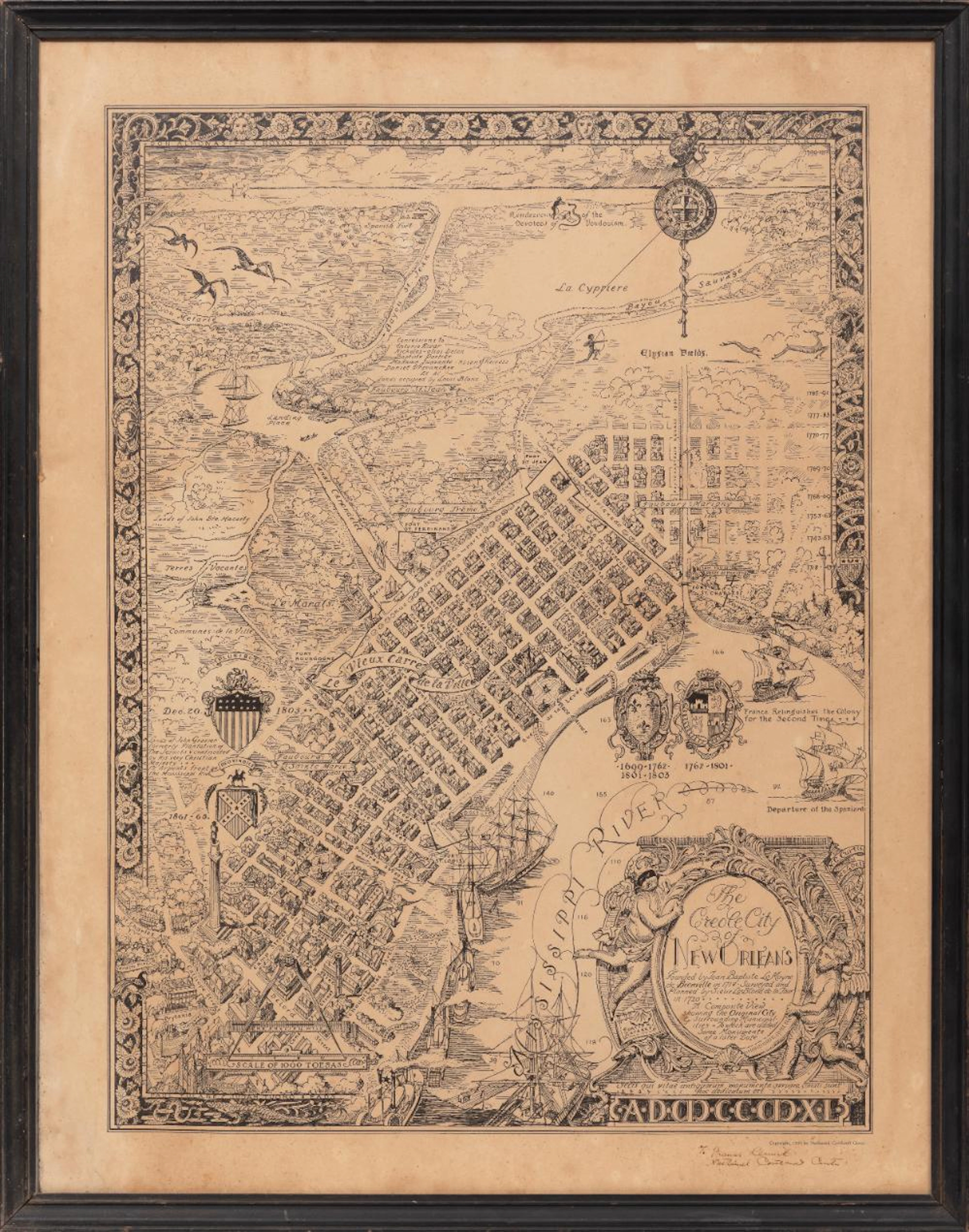 Creole City Map of New Orleans