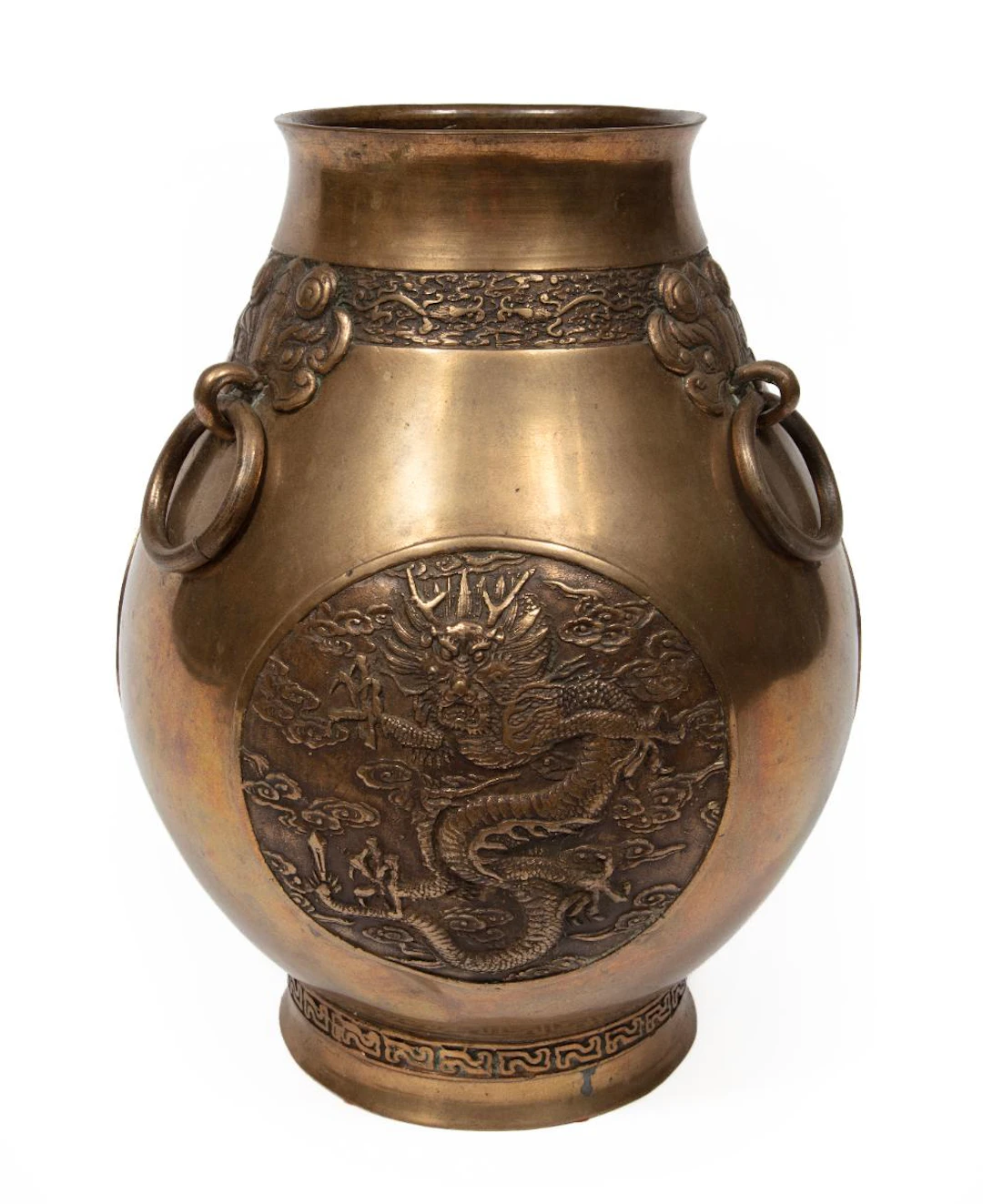 Chinese Bronze Hu-Form Vase