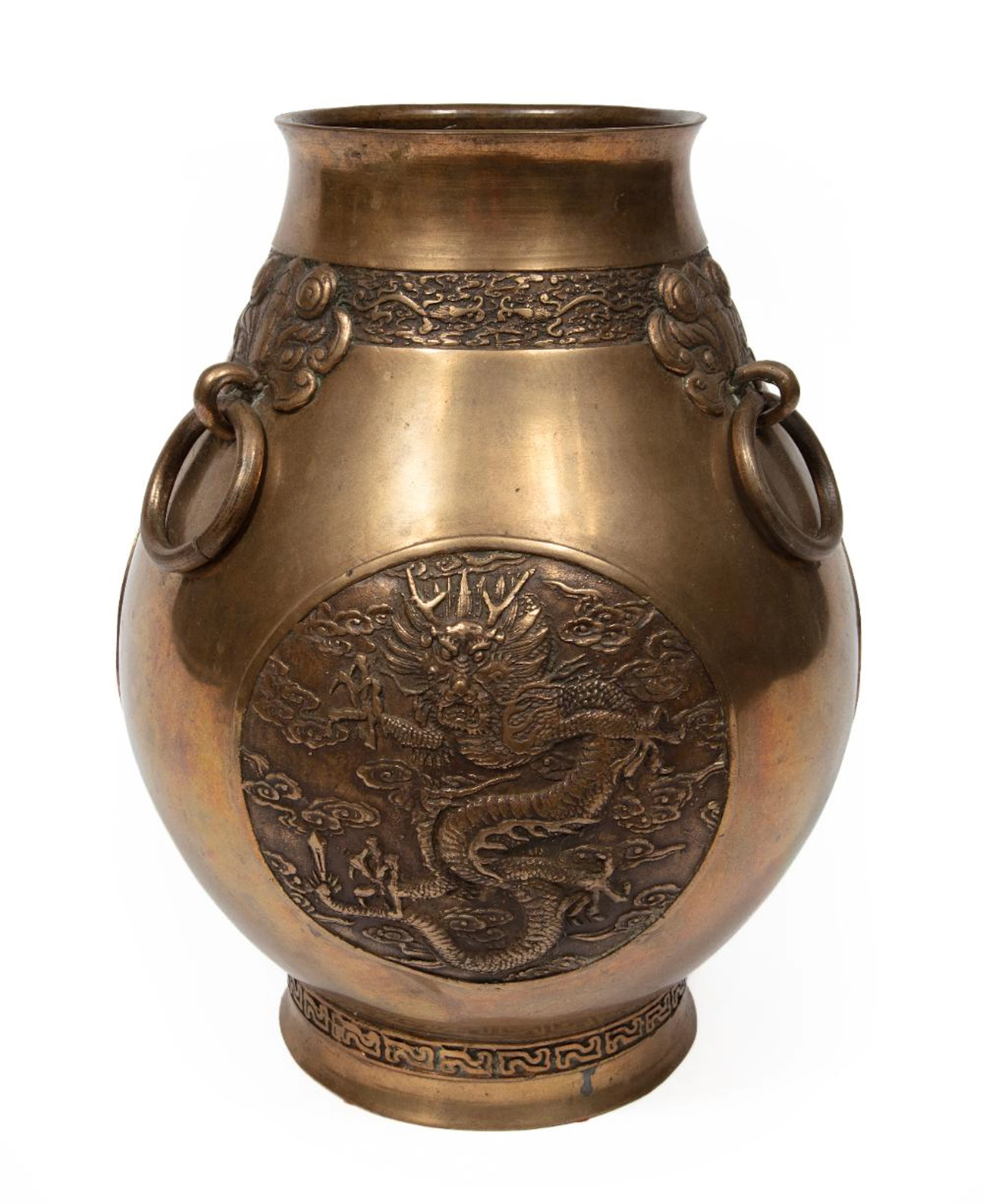 Chinese Bronze Hu-Form Vase