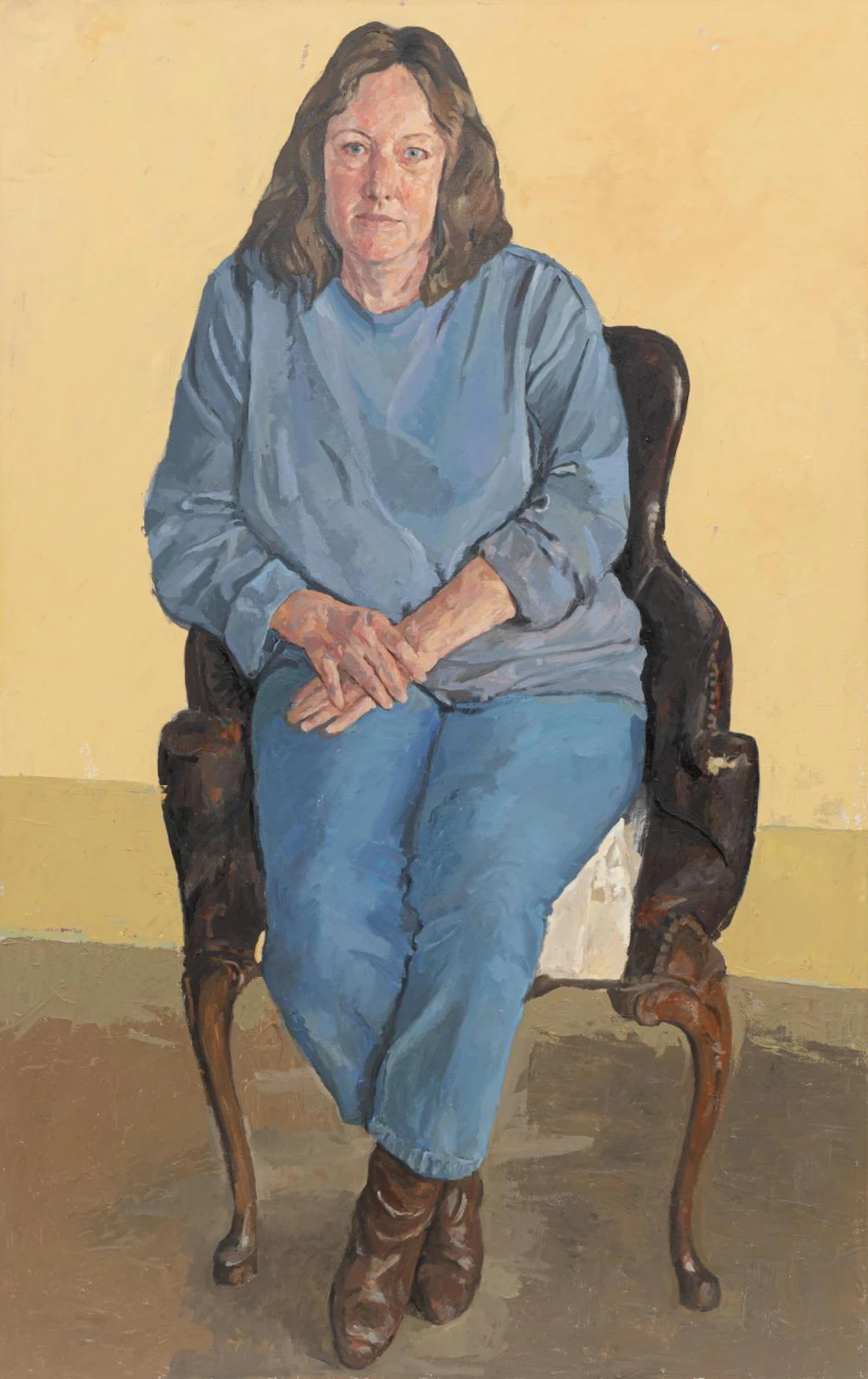Jean Seidenberg, Susan in her Fancy Boots, 1999-2000, oil on canvas