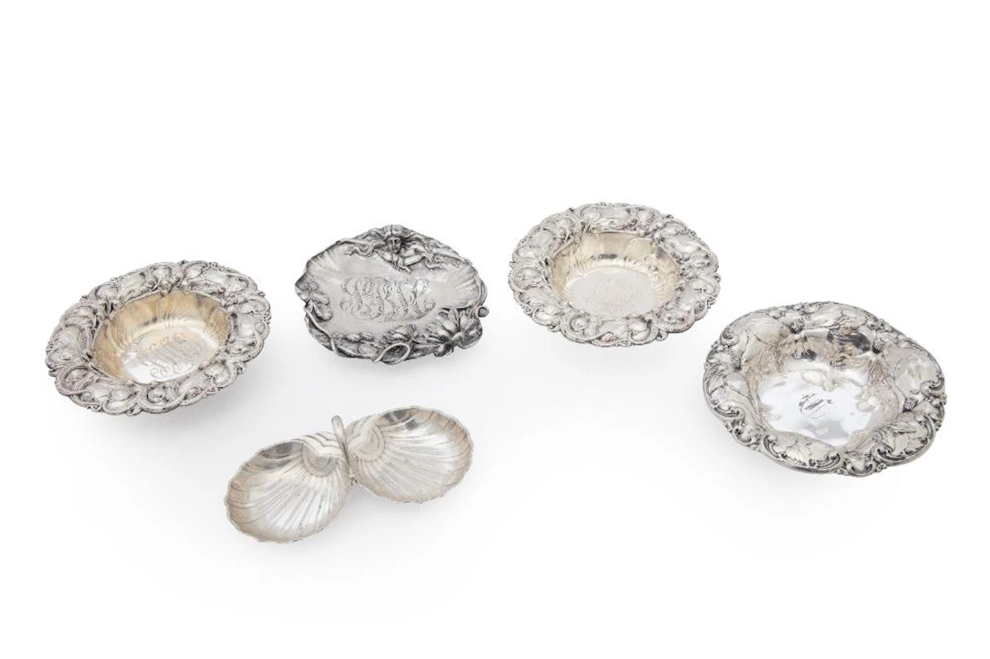 Good Group of Small American Sterling Silver Dishes