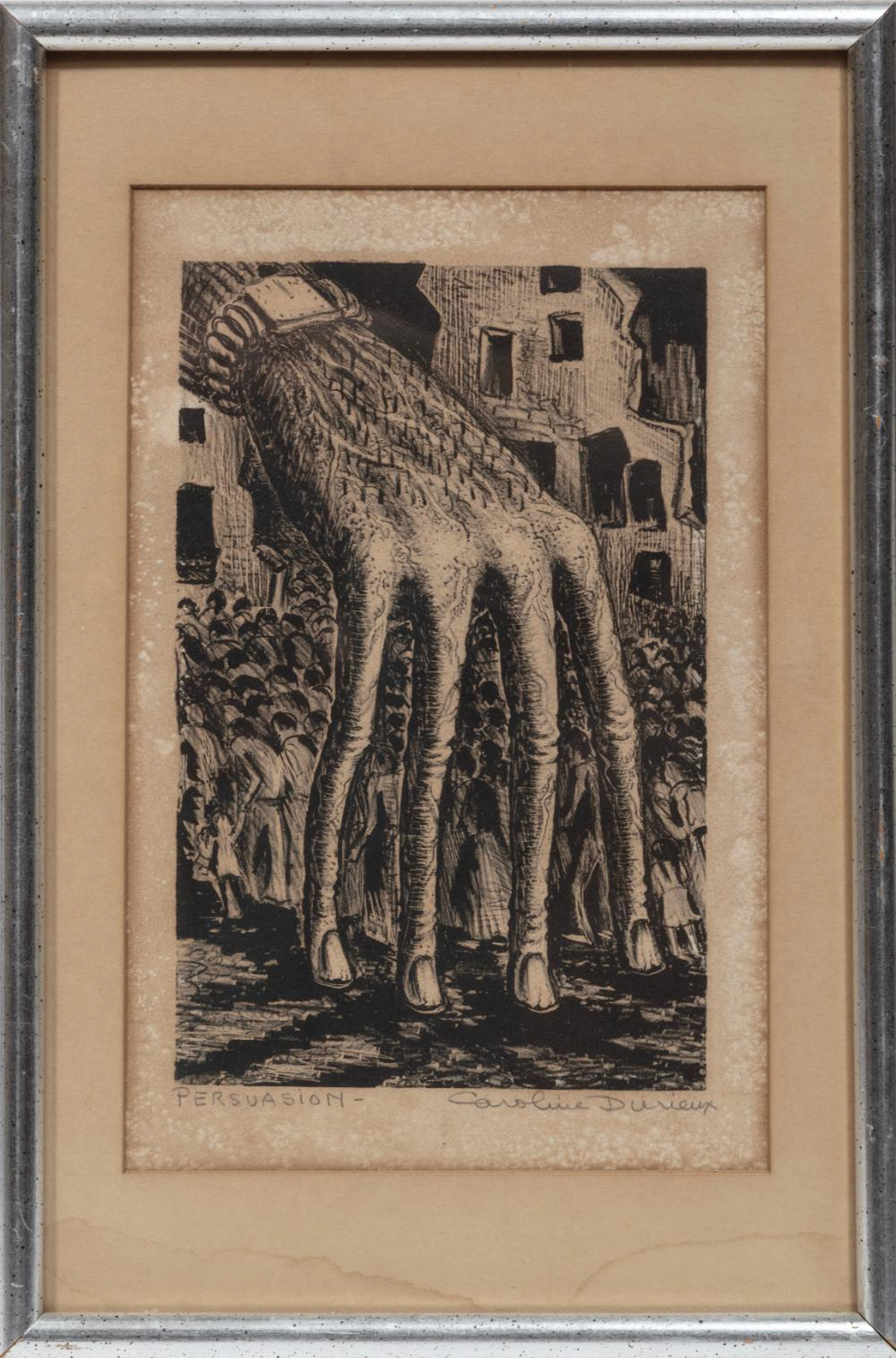 Caroline Wogan Durieux, Persuasion, 1947, lithograph