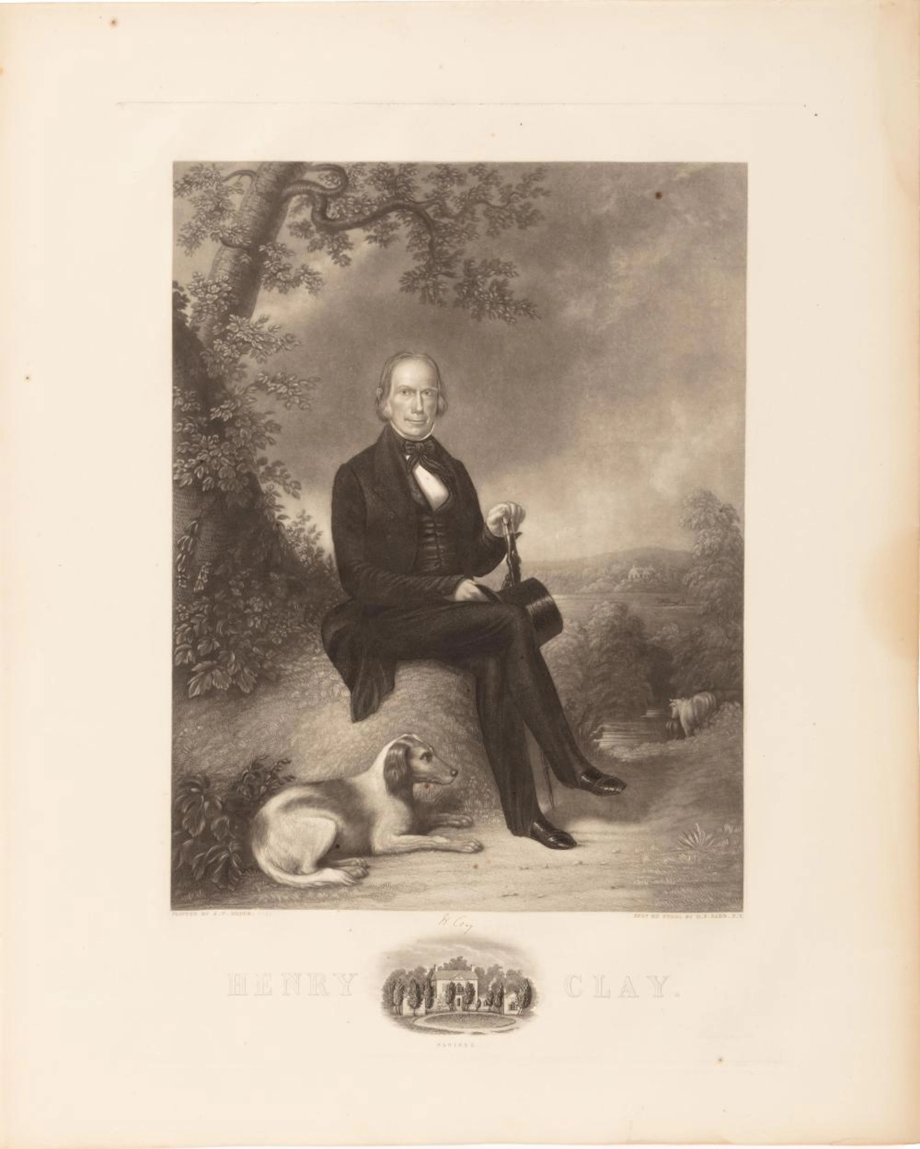 After John Wood Dodge, Henry Clay, engraving