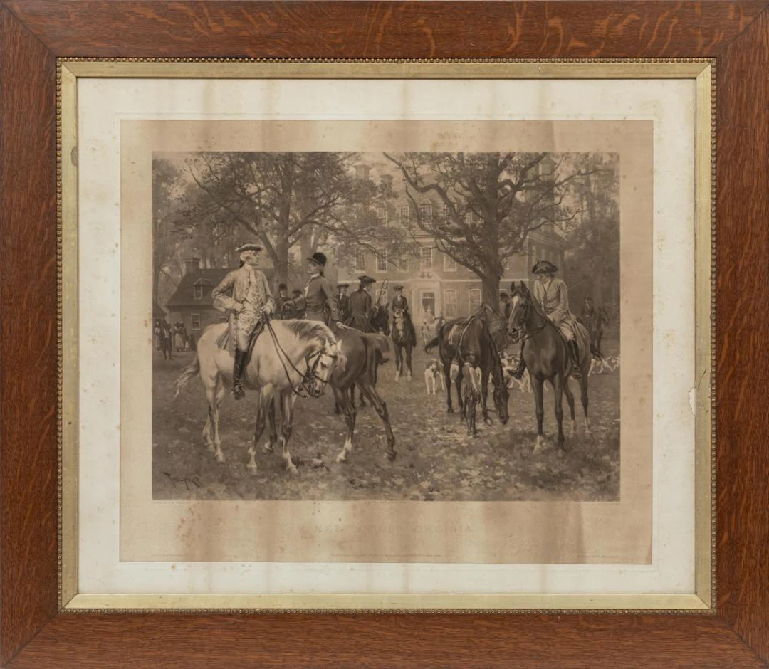 Brore Thure Thulstrop, A Meeting in Old Virginia, 1901, engraving