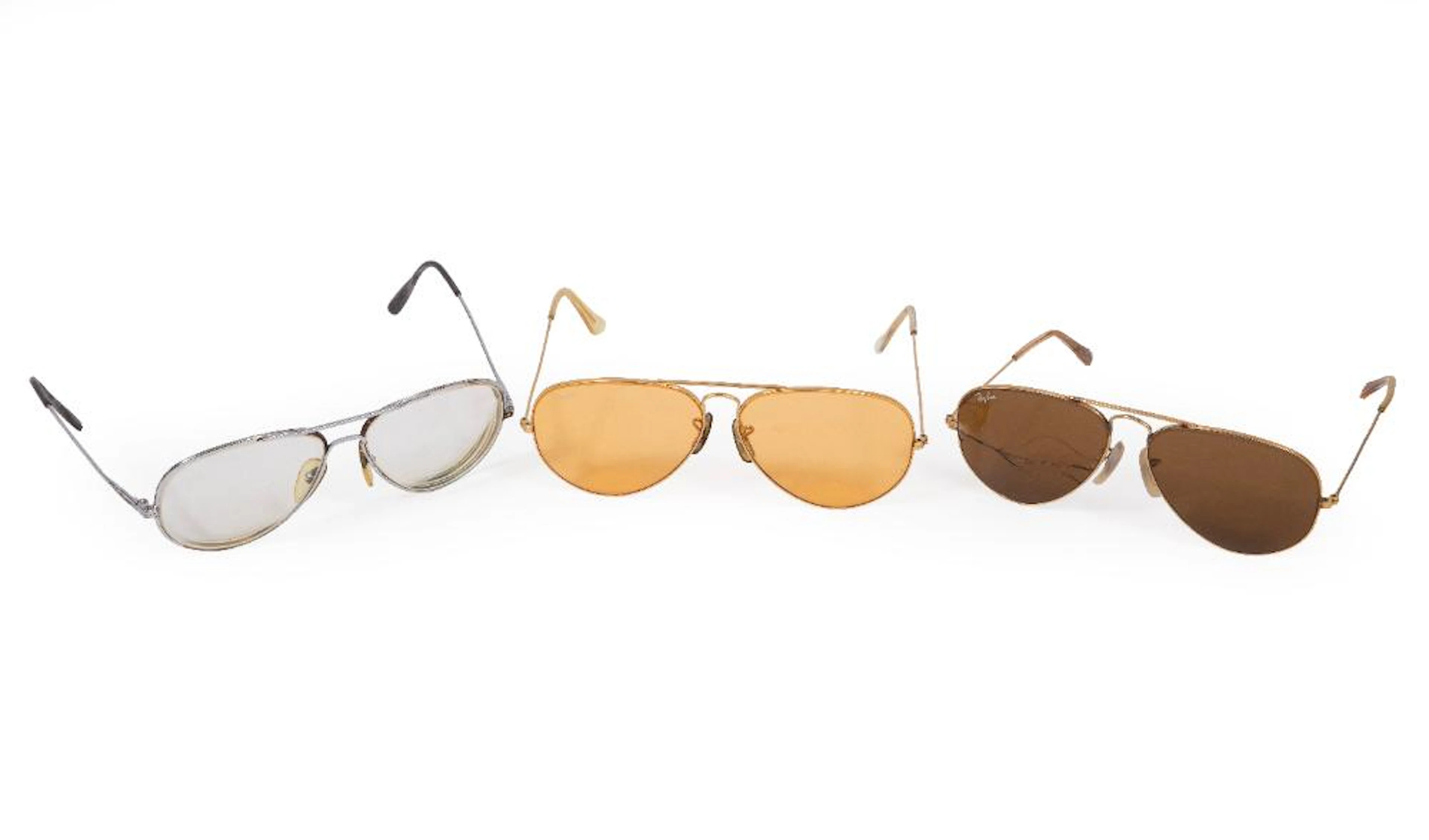 Three Pairs of Vintage Aviators Sunglasses