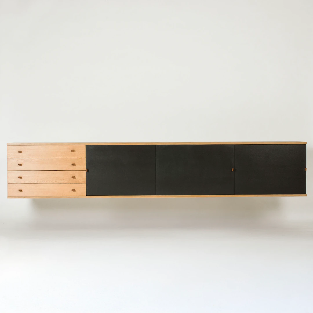 Wall mounted sideboard by Harbo Sølvsten