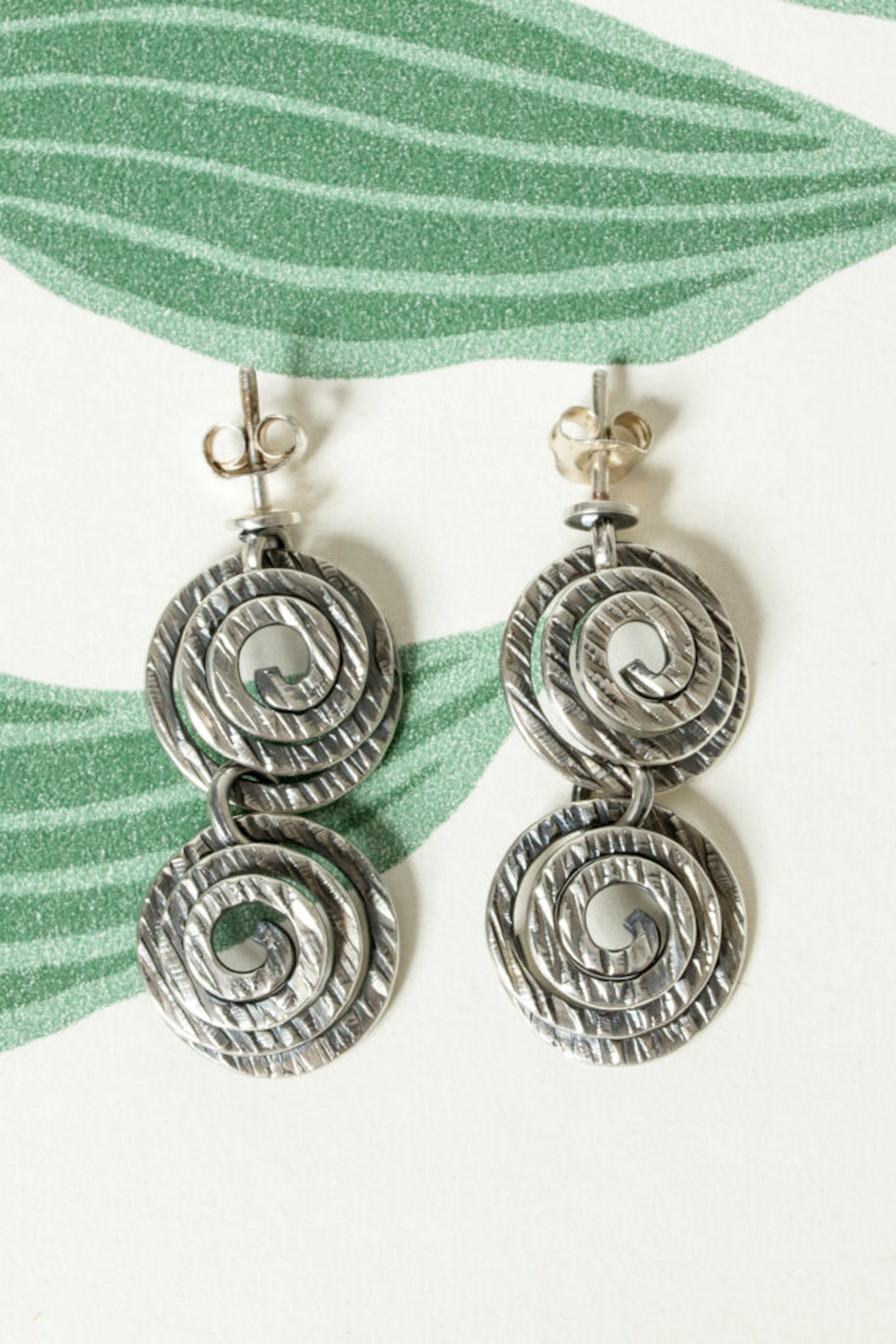 Vintage silver earrings by Elis Kauppi