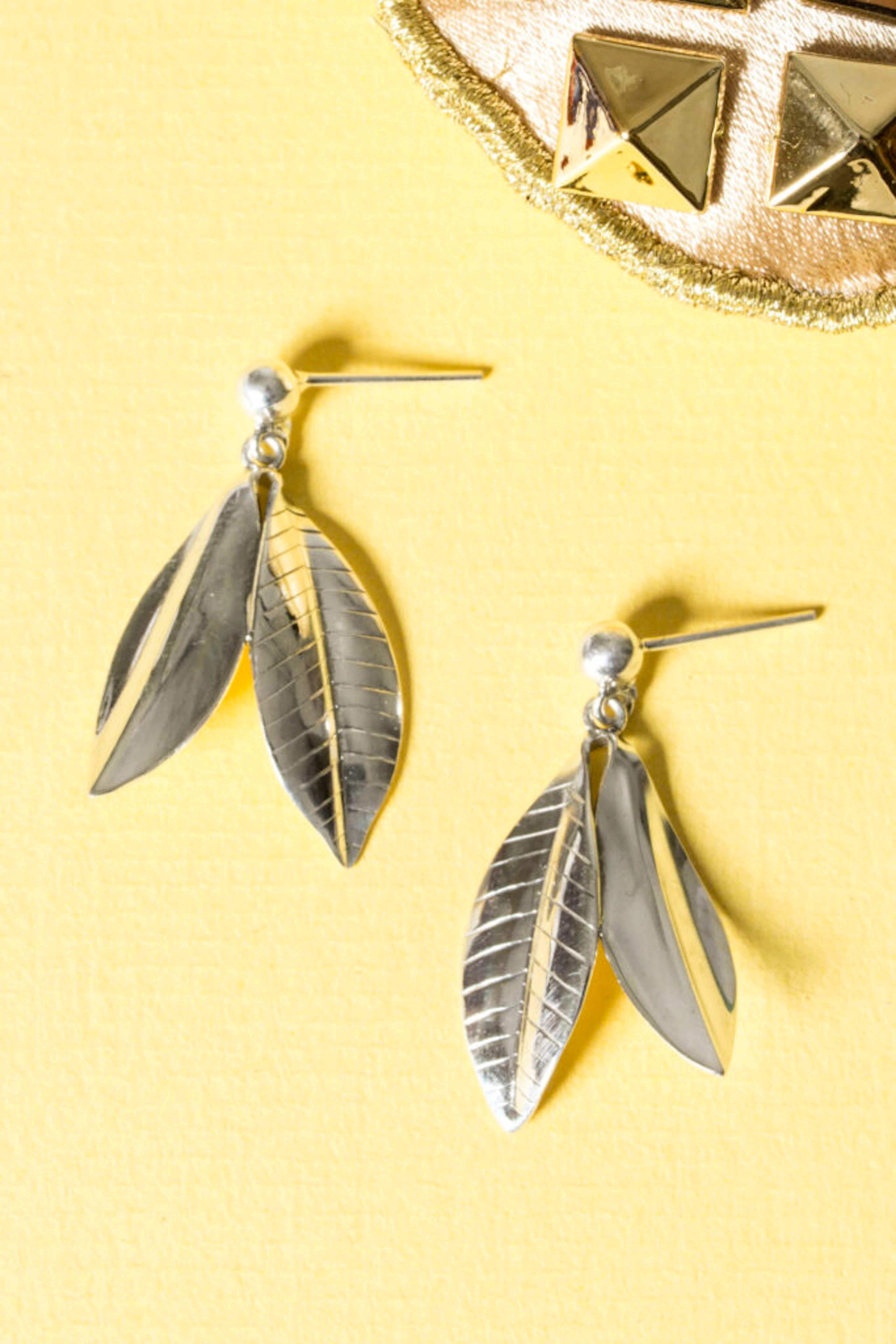 Silver earrings by Gertrud Engel