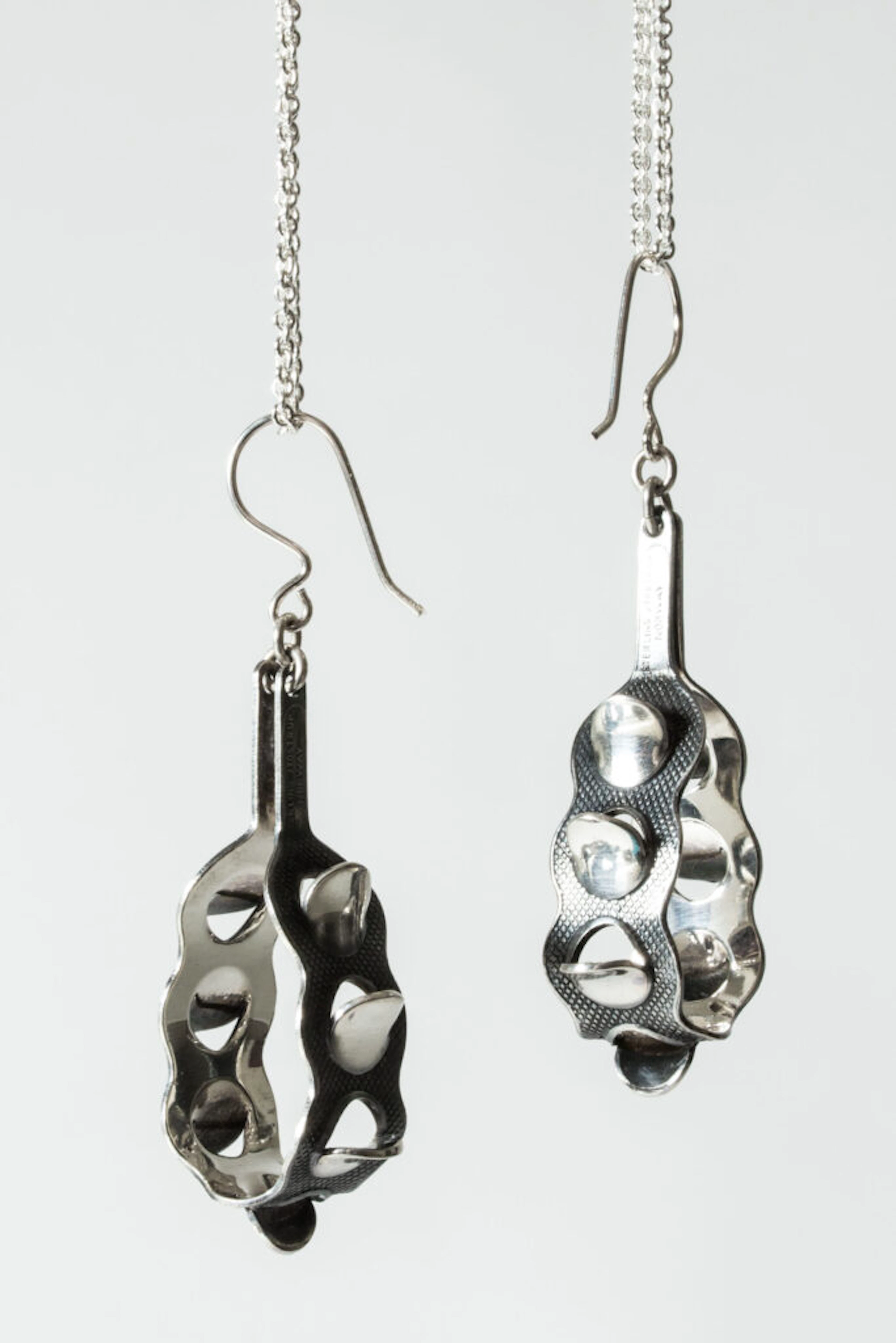 Silver earrings by Grete Prytz Kittelsen