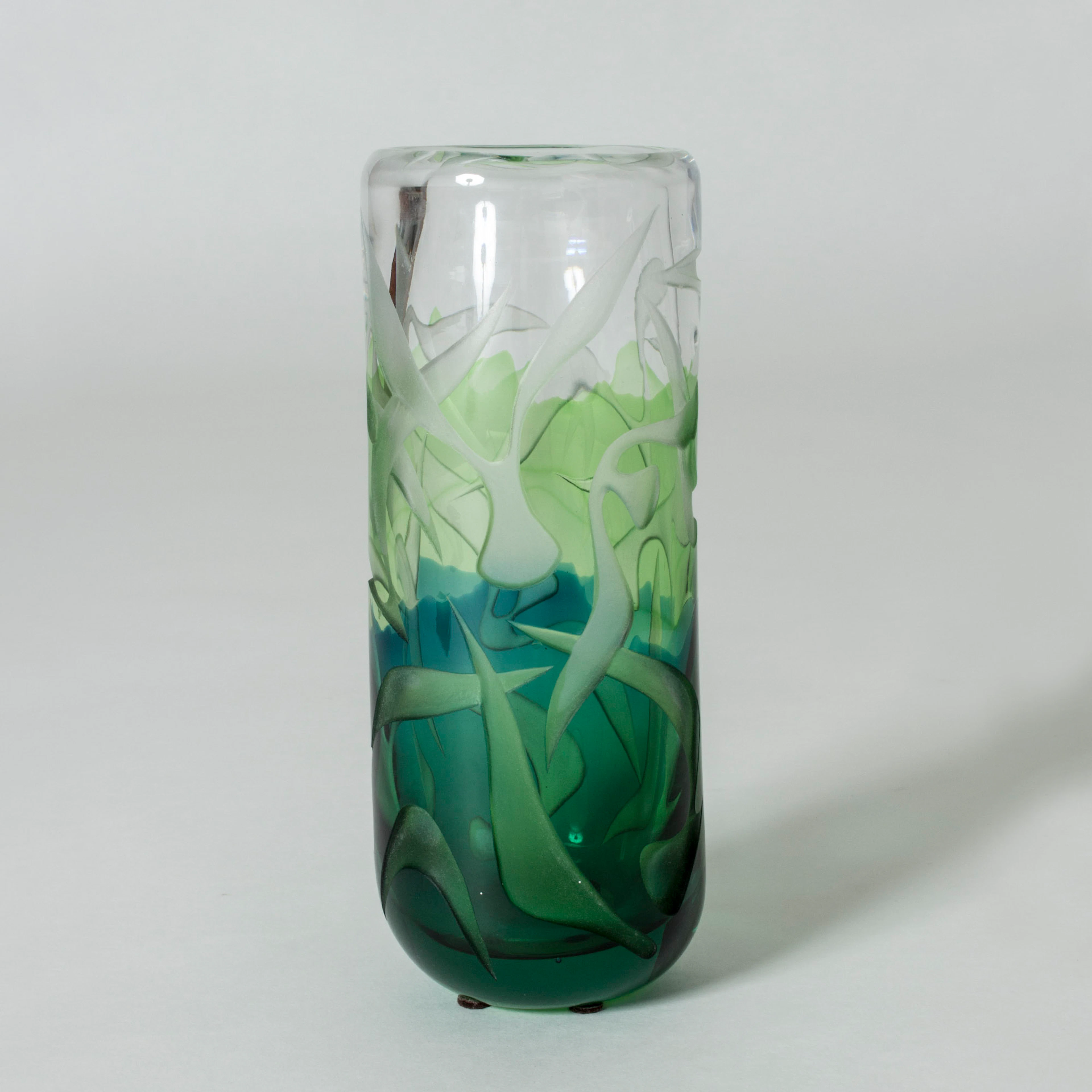 Glass vase by Vicke Lindstrand