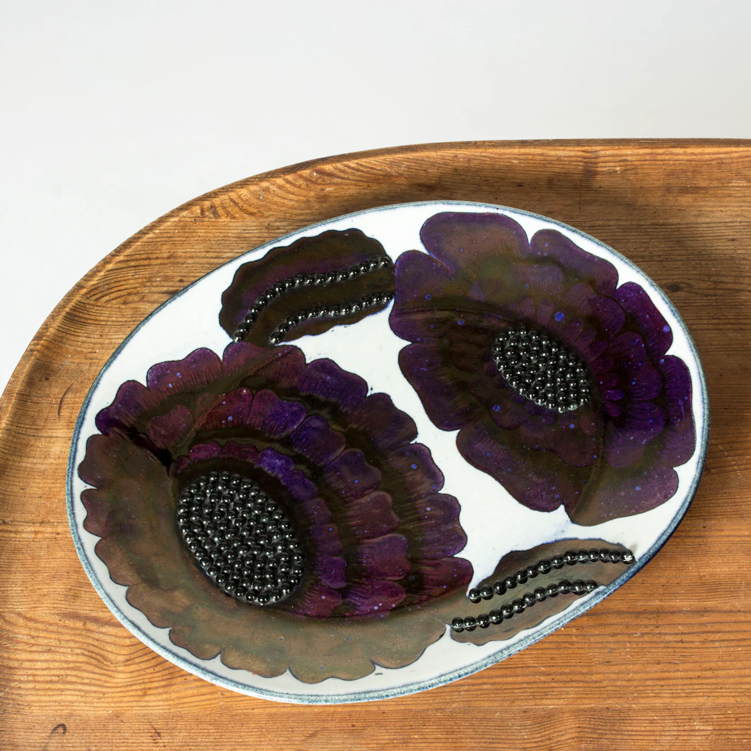 Stoneware Platter by Birger Kaipiainen