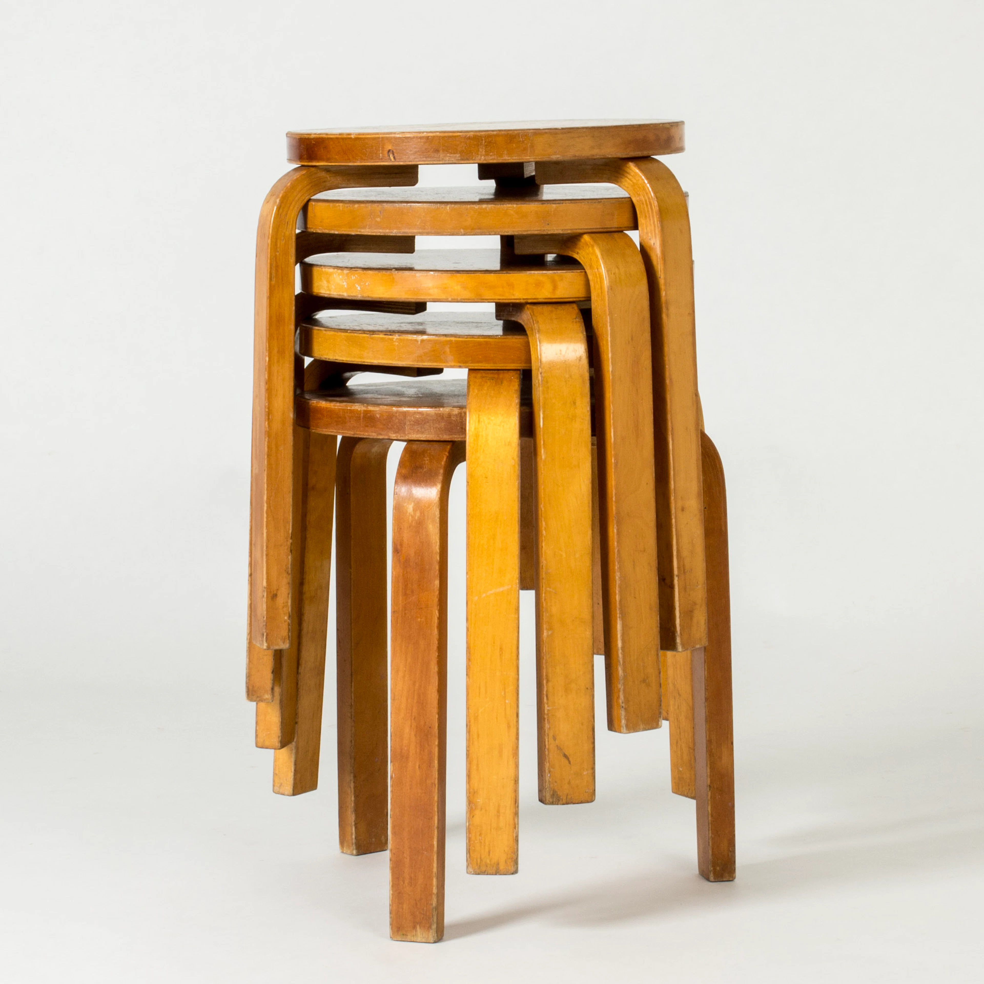 Vintage stools by Alvar Aalto