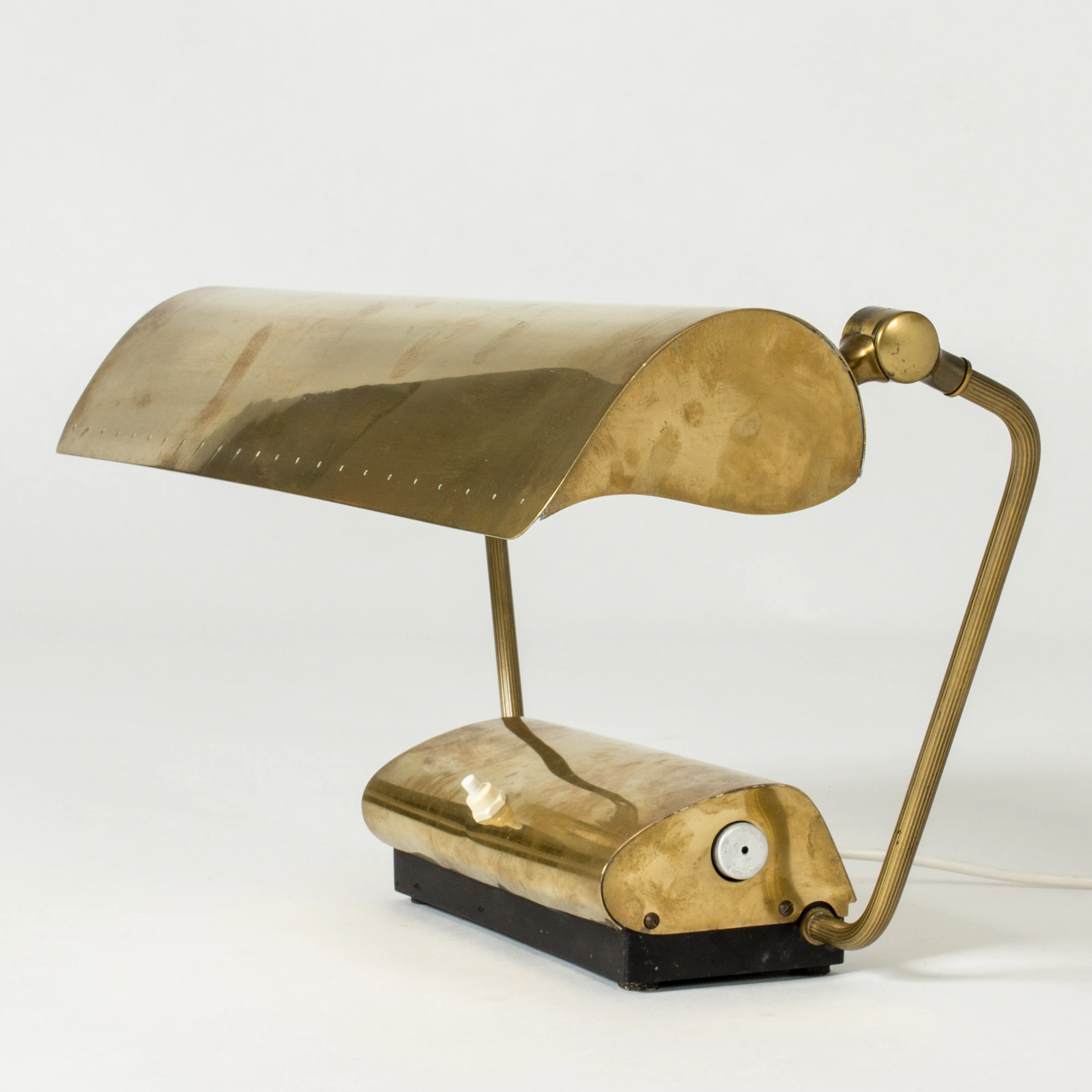 Midcentury brass desk lamp from Philips
