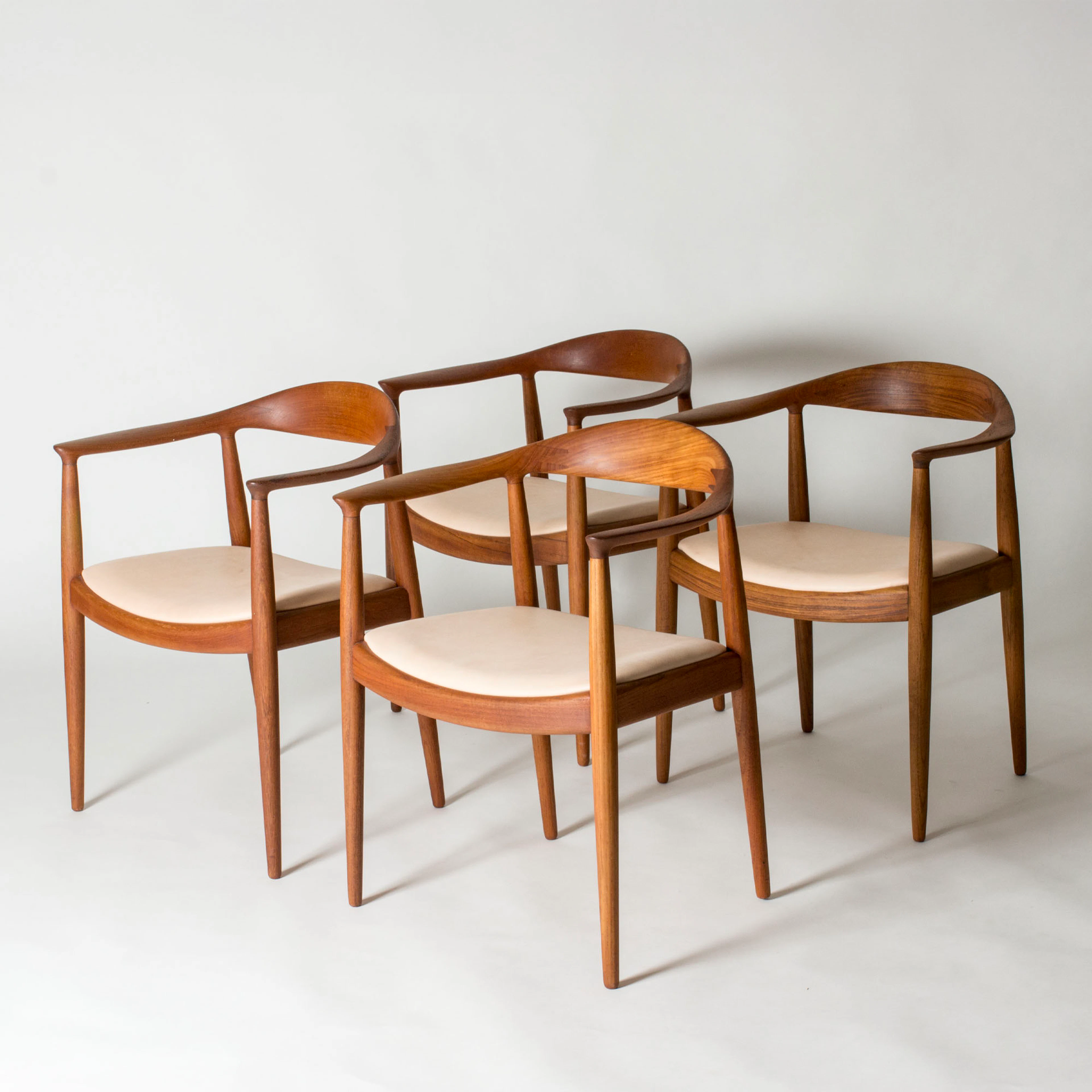 Set of four “The Chair” Dining Chairs by Hans J. Wegner