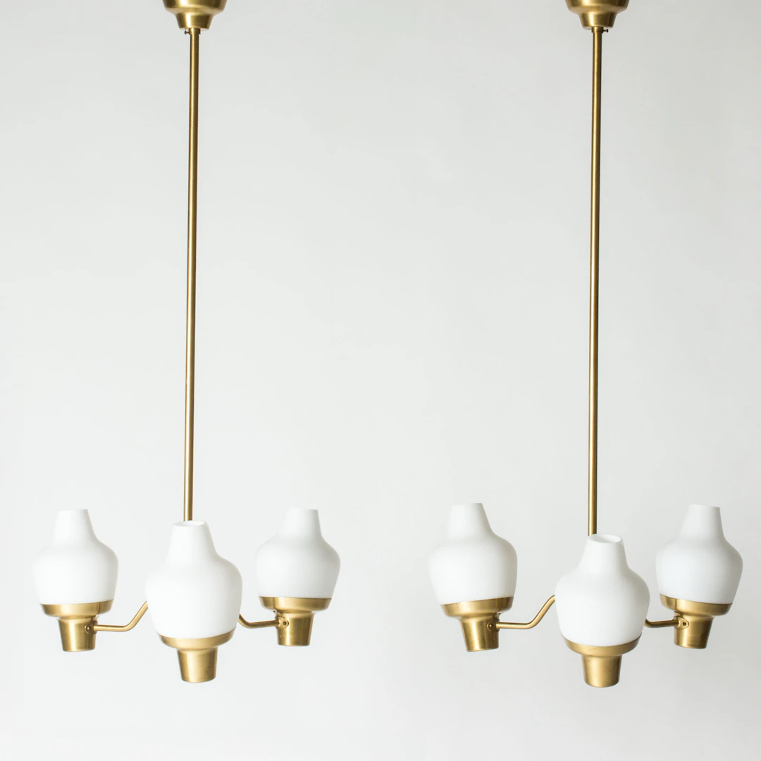 Pair of chandeliers by Hans Bergström
