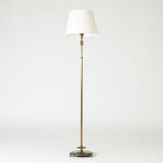 Swedish Grace Brass Floor Lamp from NK